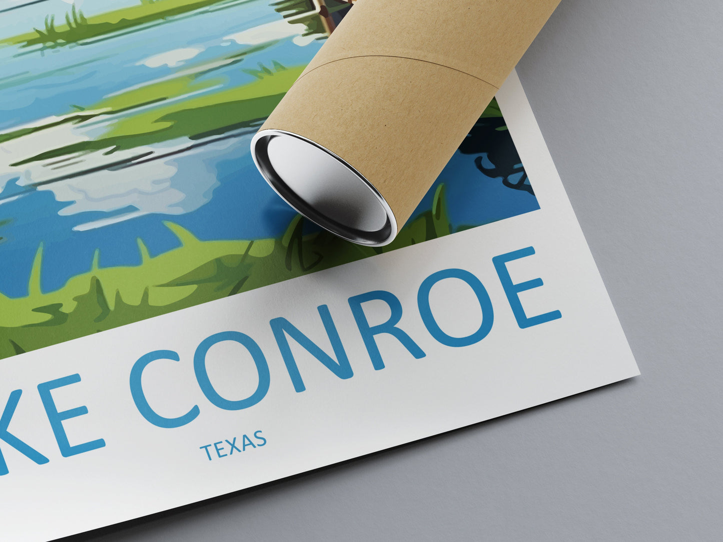 Lake Conroe Travel Print Wall Art Lake Conroe Wall Hanging Home Décor Lake Conroe Gift Art Lovers Texas Art Lover Gift Texas Travel Print