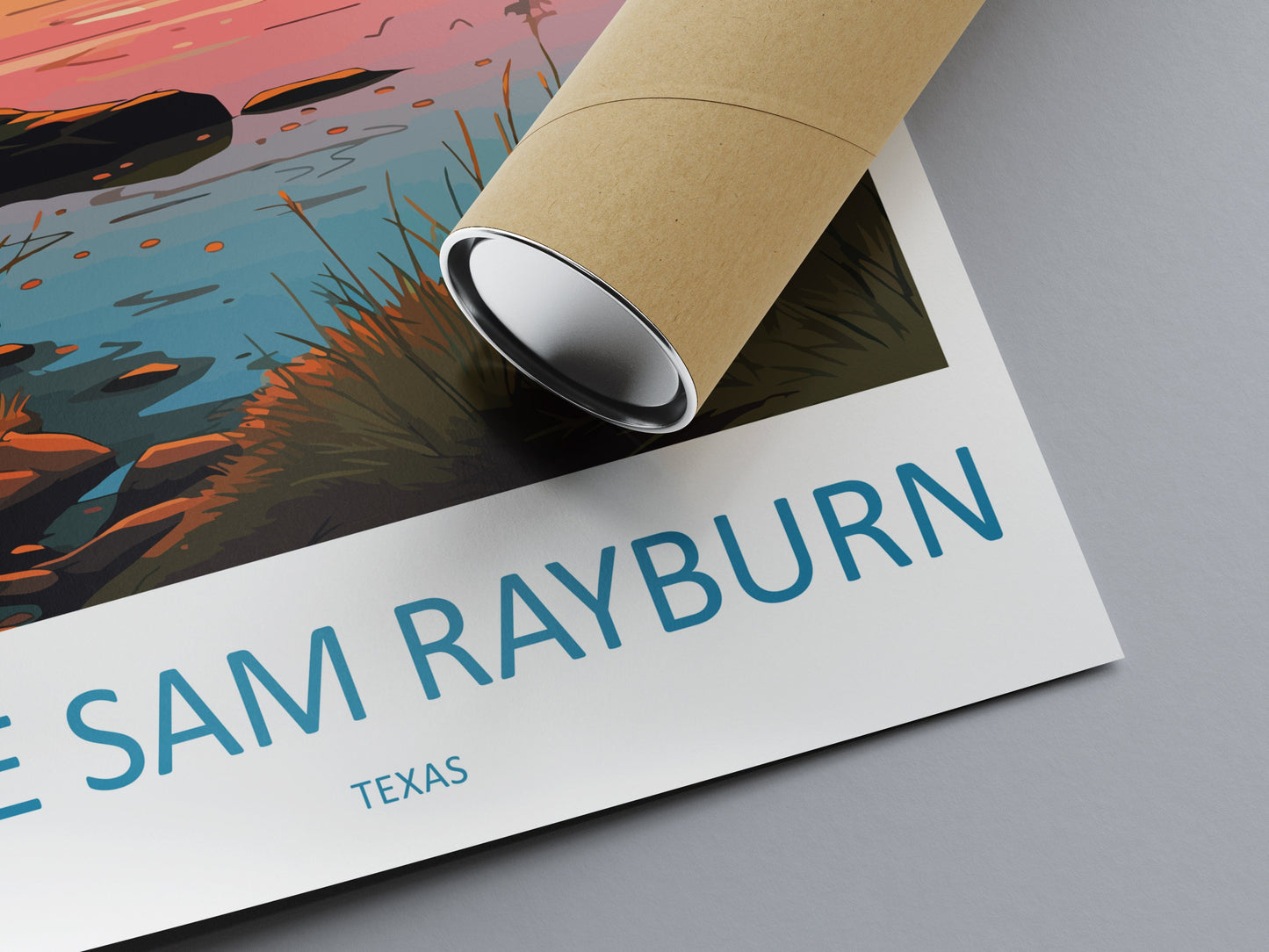 Lake Sam Rayburn Travel Print Wall Art Lake Sam Rayburn Wall Hanging Home Décor Lake Sam Rayburn Gift Art Lovers Texas Art Lover Gift Texas