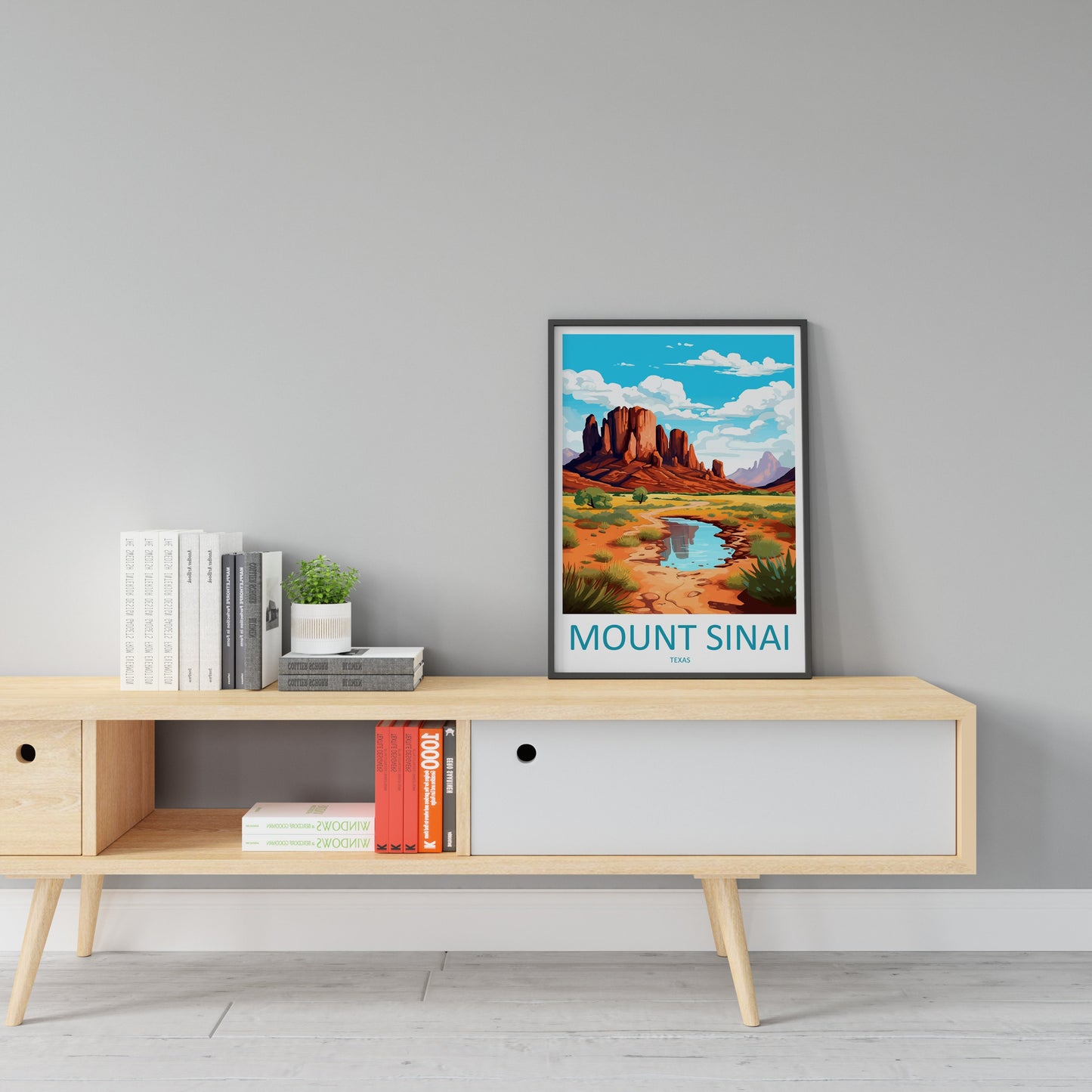 Mount Sinai Travel Print Wall Art Mount Sinai Wall Hanging Home Décor Mount Sinai Gift Art Lovers Texas Art Lover Gift Texas