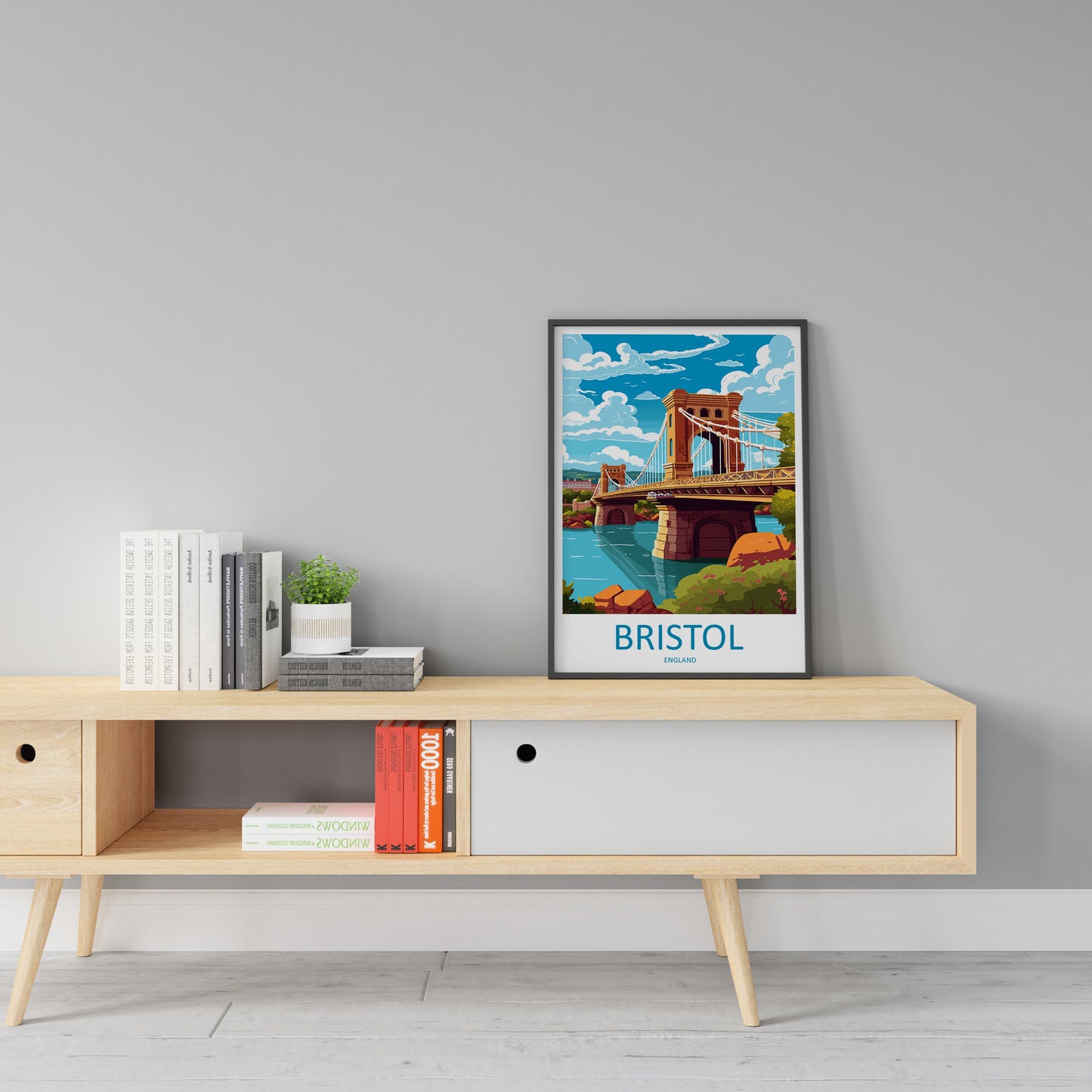 Bristol Travel Print Wall Art Bristol Wall Hanging Home Décor Bristol Gift Art Lovers England Art Lover Gift Bristol Bridge City Art Print