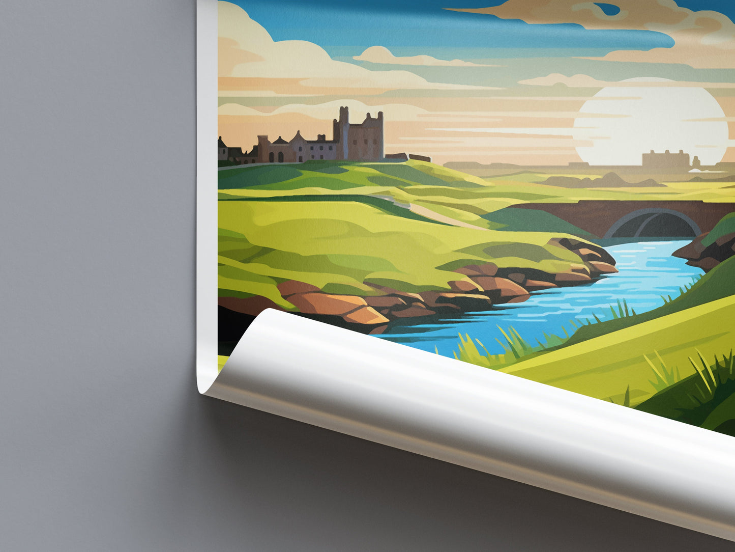 St Andrews Golf Course Travel Print Wall Art St Andrews Wall Hanging Home Décor St Andrews Gift Art Lovers Scotland Art Lover Gift St Andrew