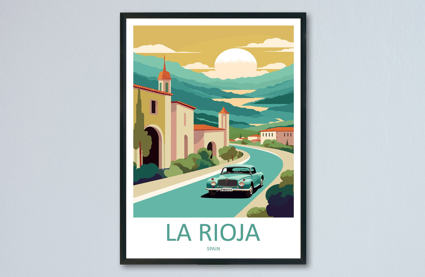 La Rioja Travel Print Wall Art La Rioja Wall Hanging Home Décor La Rioja Gift Art Lovers Spain Art Lover Gift La Rioja Print Spain Wall Art