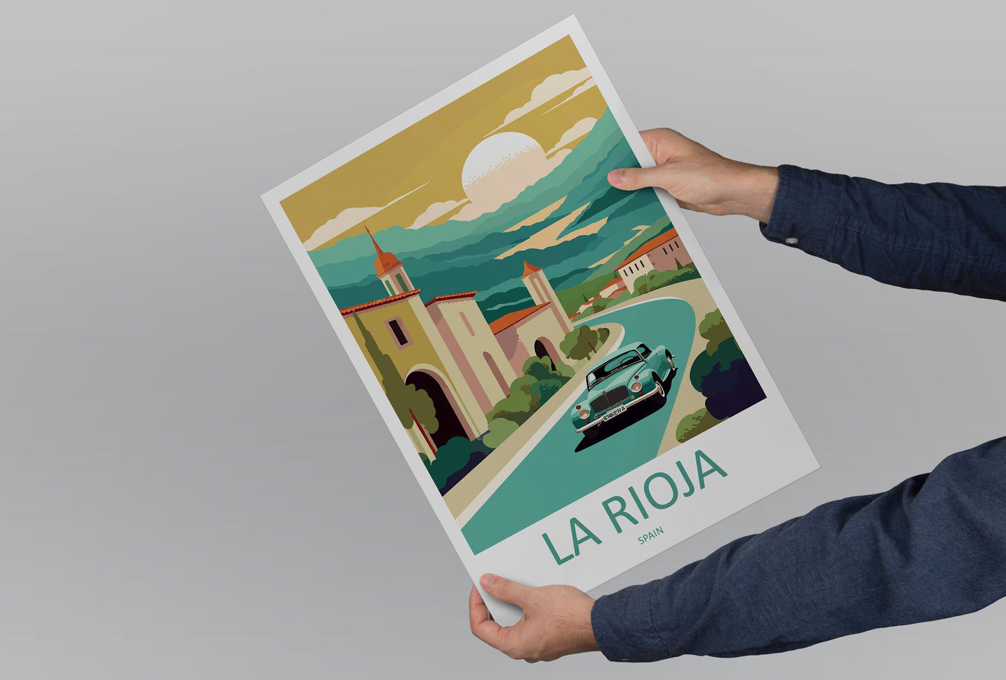 La Rioja Travel Print Wall Art La Rioja Wall Hanging Home Décor La Rioja Gift Art Lovers Spain Art Lover Gift La Rioja Print Spain Wall Art