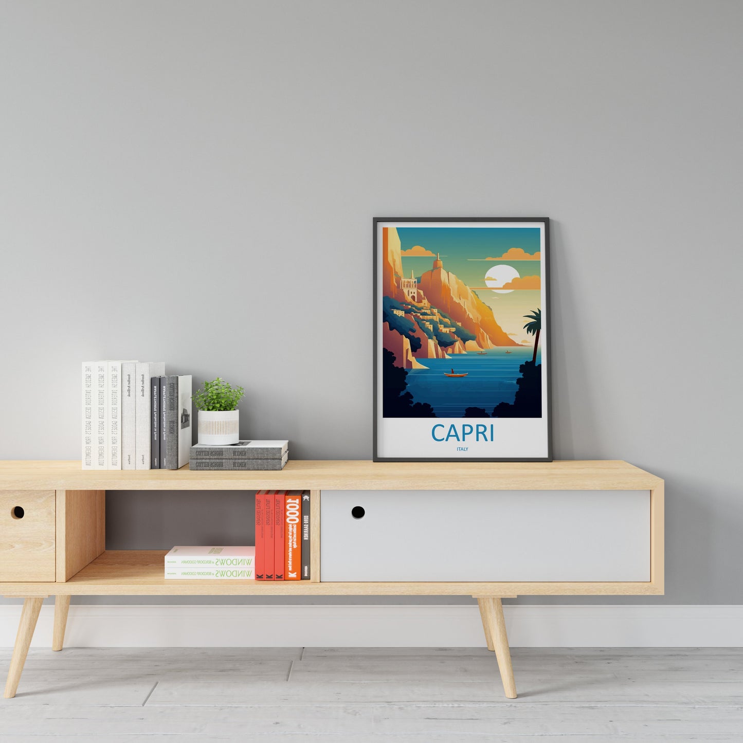 Capri Travel Print Wall Art Capri Italy Wall Hanging Home Decoration Capri Gift Art Lovers Wall Art Print Capri Italy Art Capri Art Print