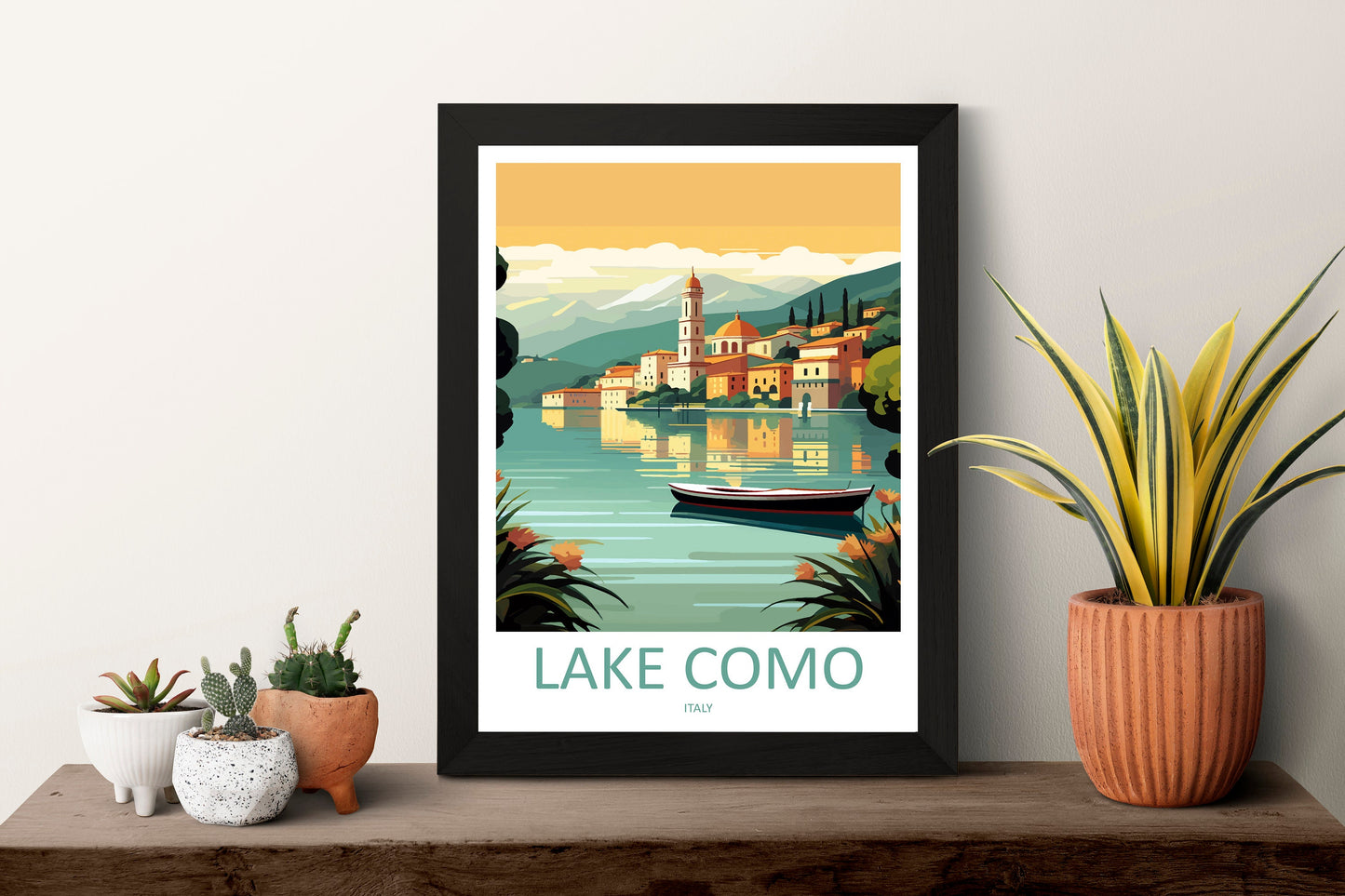 Lake Como Travel Print Wall Art Lake Como Italy Wall Hanging Home Decoration Lake Como Gift Art Lovers Wall Art Print Lake Como Italy Art