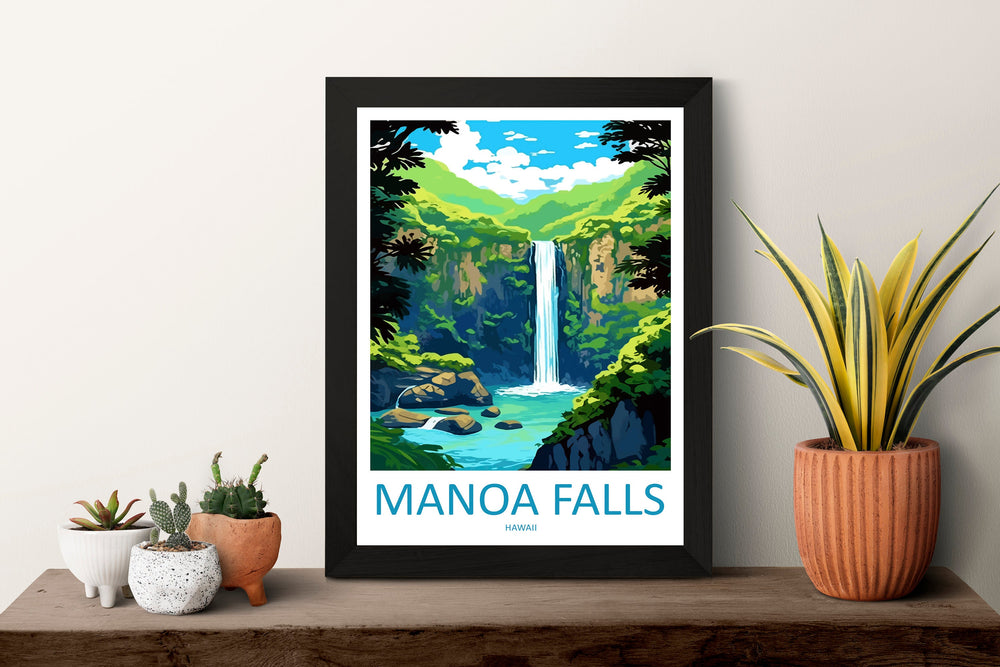 Manoa Falls Travel Print Wall Art Manoa Falls Wall Hanging Home Décor Manoa Falls Gift Art Lovers Hawaii Art Lover Gift Print Artwork