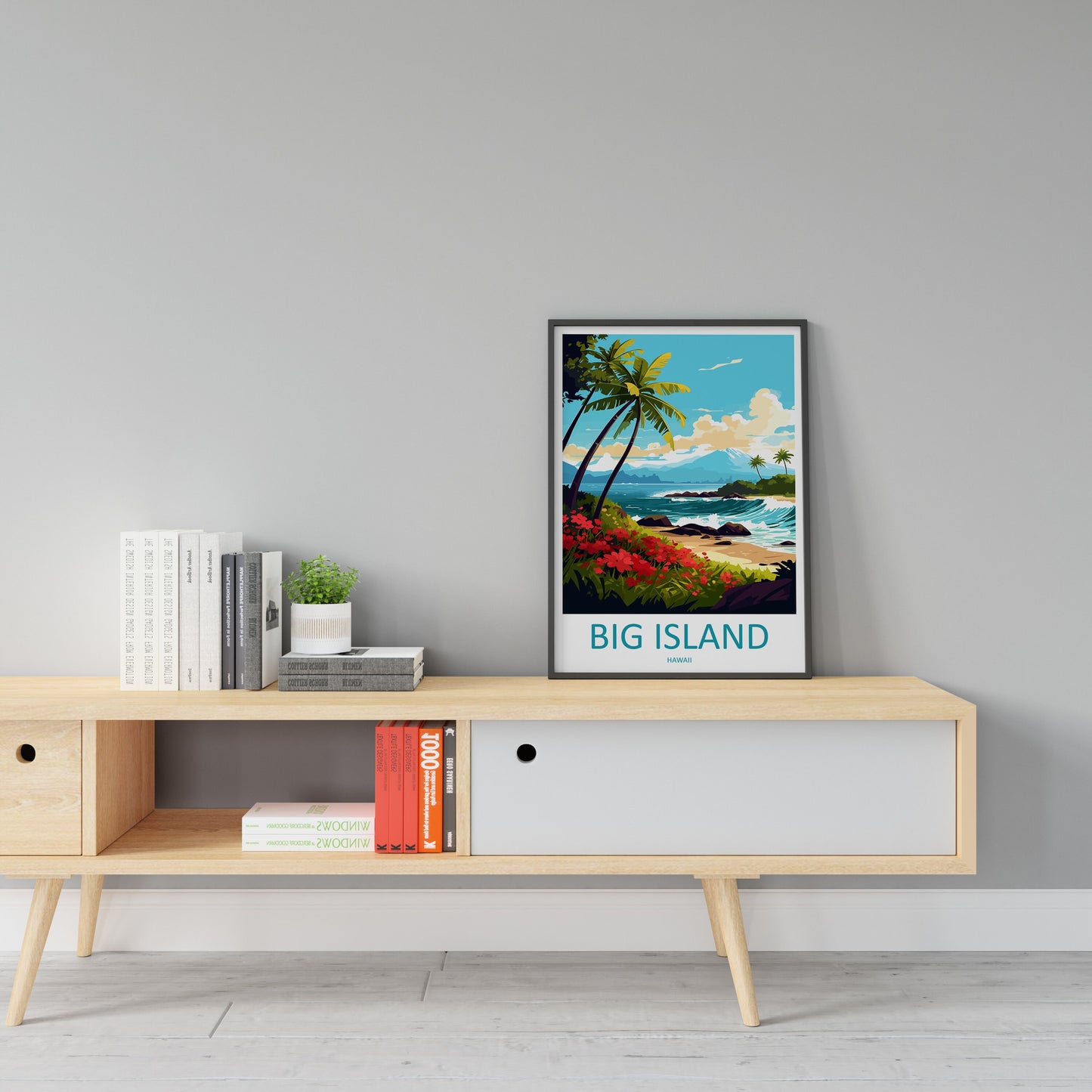 Big Island Travel Print Wall Art Big Island Wall Hanging Home Décor Big Island Gift Art Lovers Hawaii Art Lover Gift Print Artwork