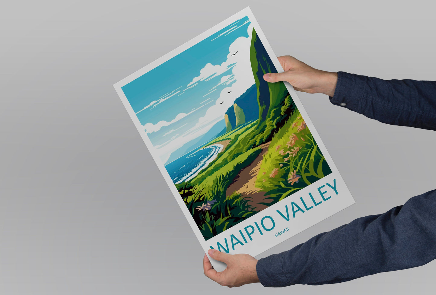 Waipio Valley Travel Print Wall Art Waipio Valley Wall Hanging Home Décor Waipio Valley Gift Art Lovers Hawaii Art Lover Gift Print Artwork