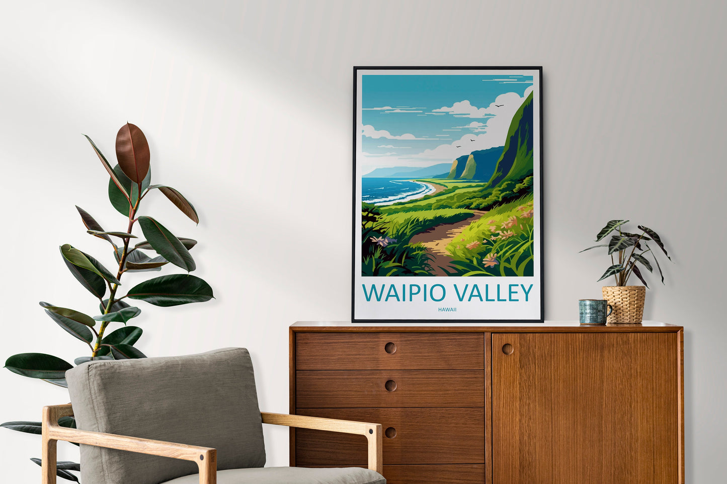 Waipio Valley Travel Print Wall Art Waipio Valley Wall Hanging Home Décor Waipio Valley Gift Art Lovers Hawaii Art Lover Gift Print Artwork
