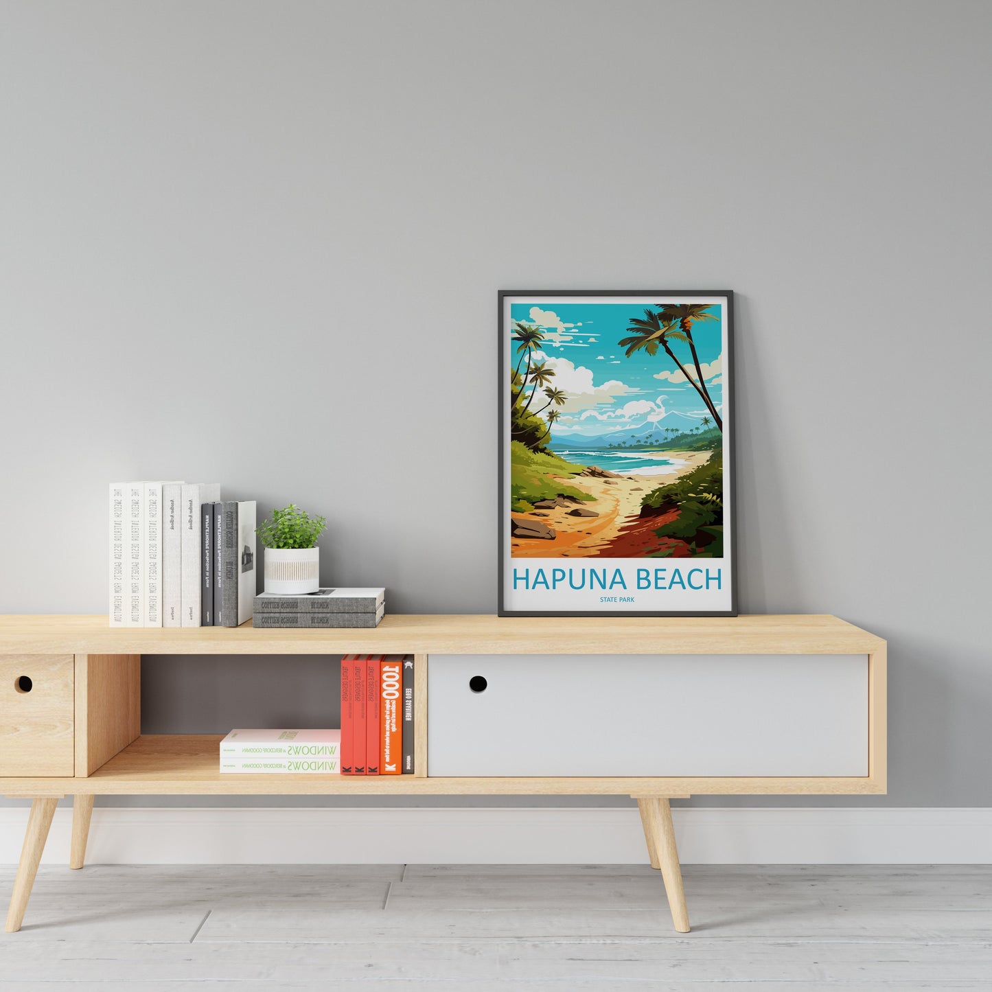 Hapuna Beach Travel Print Wall Art Hapuna Beach Wall Hanging Home Décor Hapuna Beach Gift Art Lovers Hawaii Art Lover Gift Print Artwork