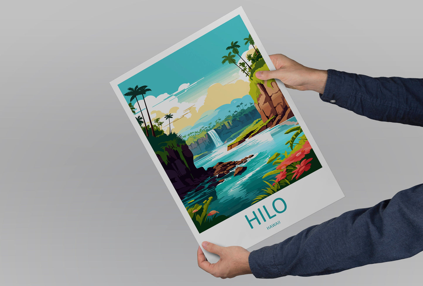 Hilo Travel Print Wall Art Hilo Wall Hanging Home Décor Hilo Gift Art Lovers Hawaii Art Lover Gift Print Artwork