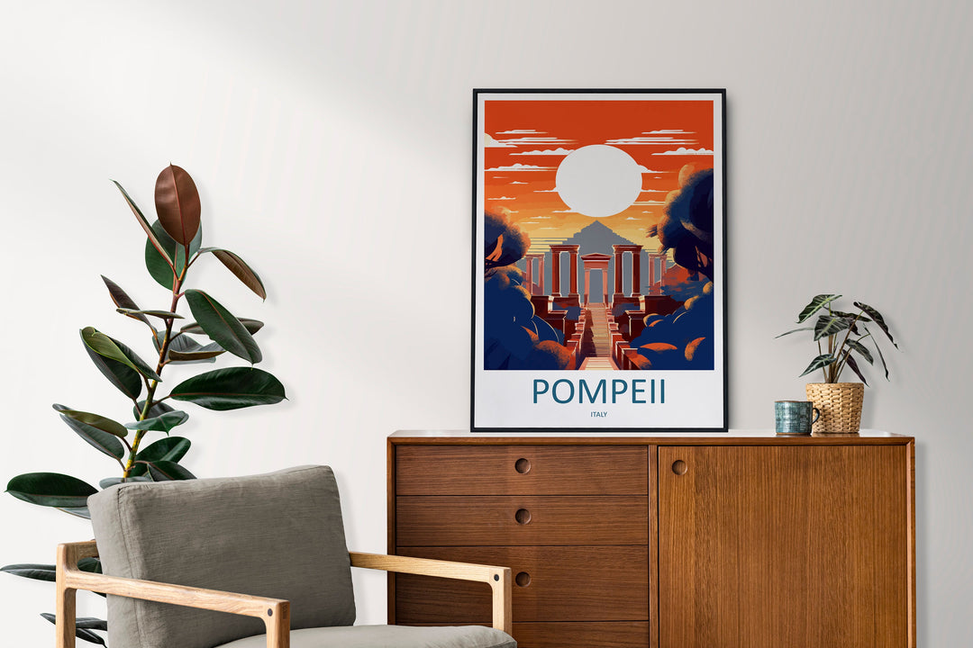 Pompeii Travel Print Wall Art Pompeii Italy Wall Hanging Home Decoration Pompeii Gift Art Lovers Wall Art Print Pompeii Italy Art Pompeii