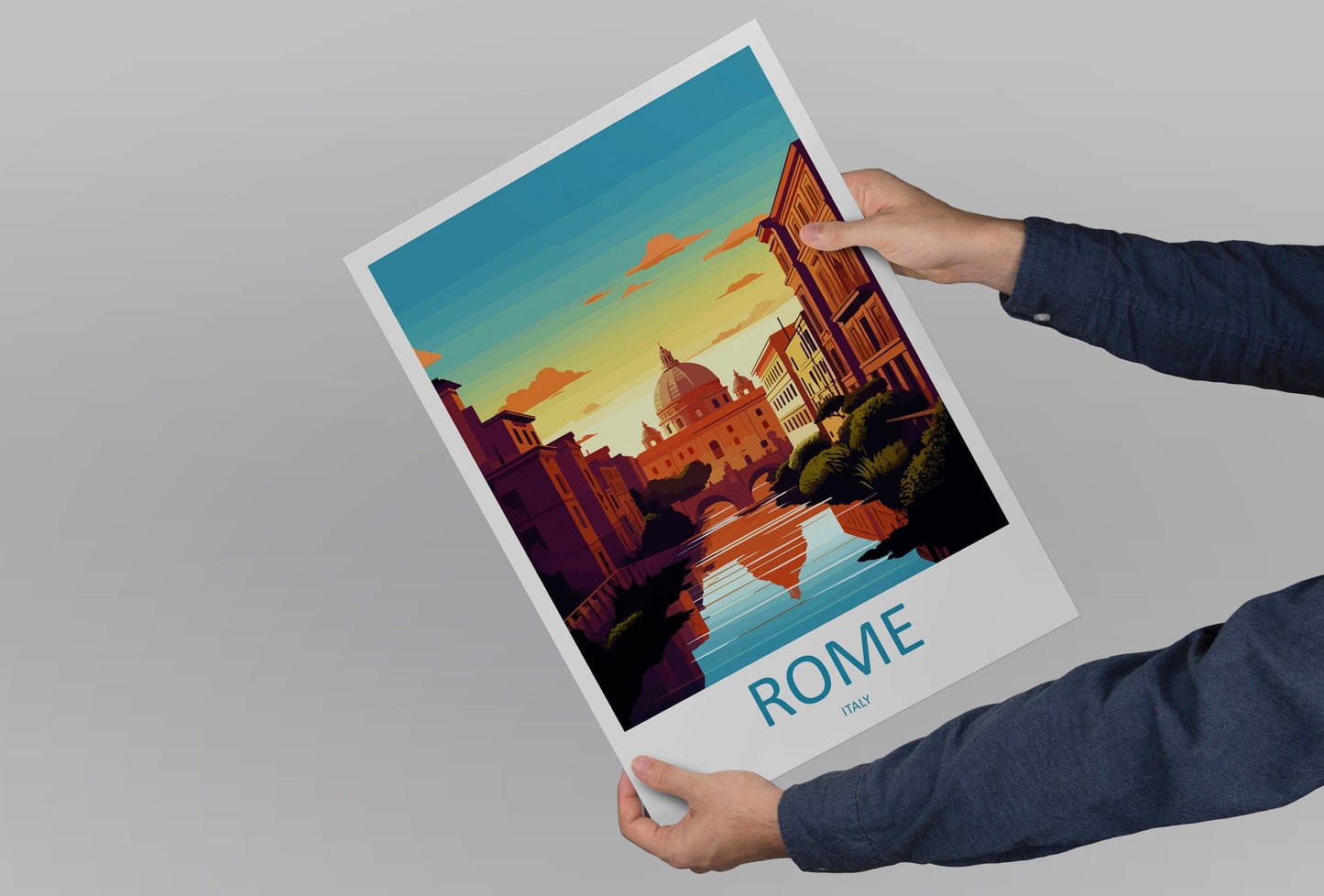 Rome Travel Print Wall Art Rome Wall Hanging Home Décor Rome Gift Art Lovers Italy Art Lover Gift Rome Print Italy Wall Art Decor