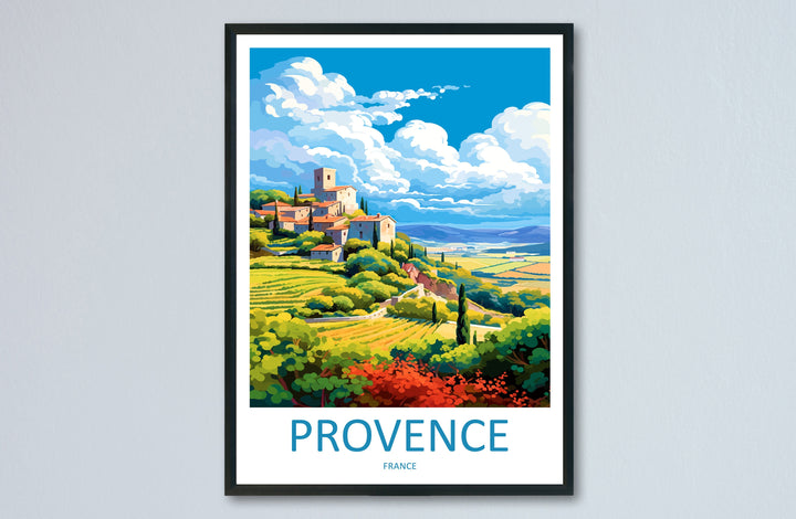 Provence Travel Print Wall Art Provence Wall Hanging Home Décor Provence Gift Art Lovers France Art Lover Gift Provence Art Provence Art