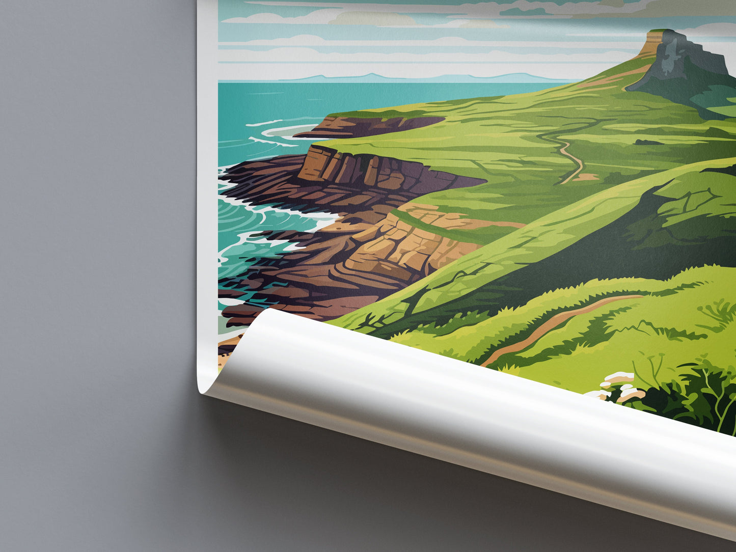 Worms Head Travel Print Wall Art Worms Head Wall Hanging Home Décor Worms Head Gift Art Lovers UK Art Lover Gift