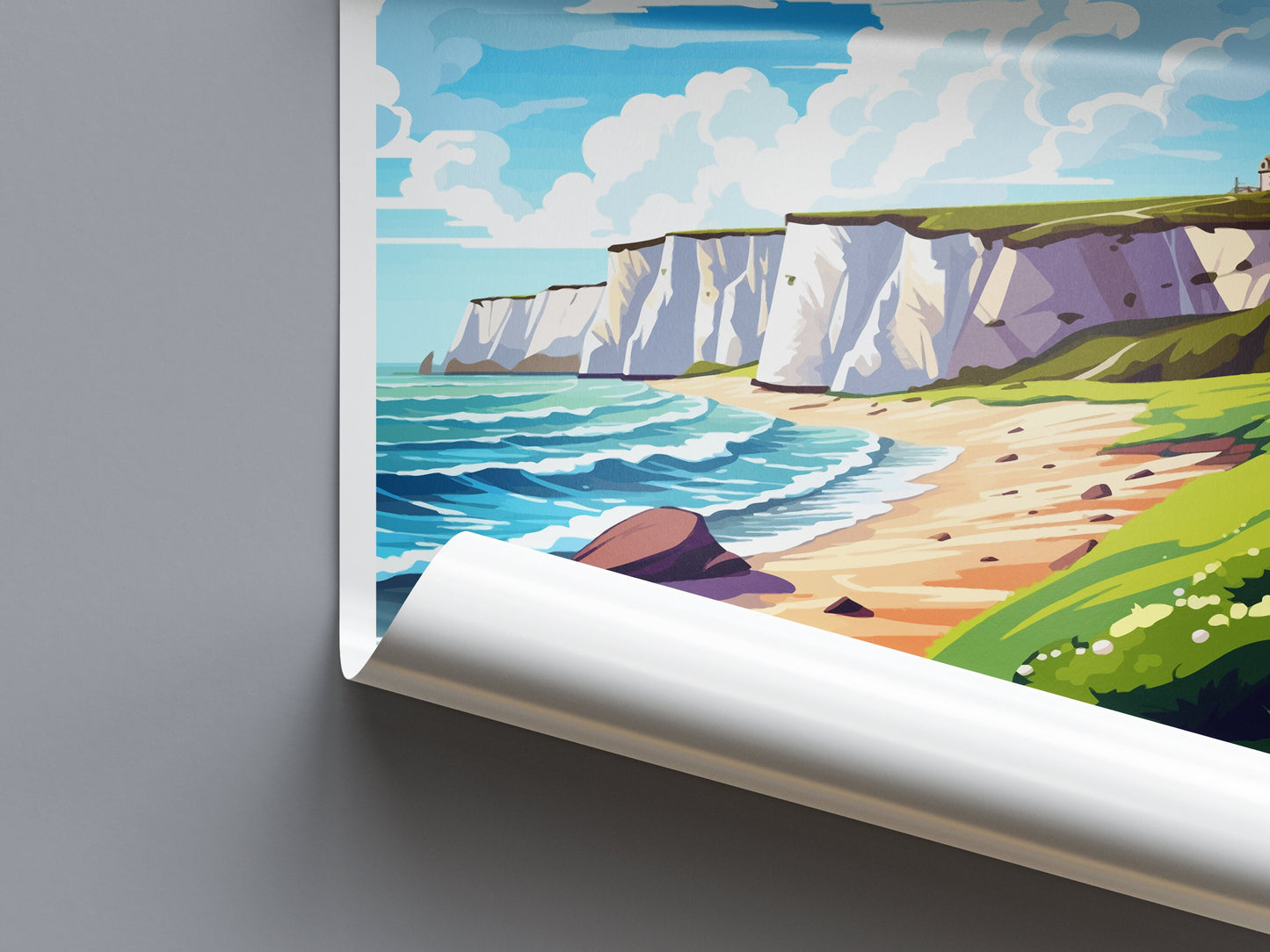 Dover Travel Print Wall Art Dover Wall Hanging Home Décor Dover Gift Art Lovers England Art Lover Gift Print Artwork Kent Art