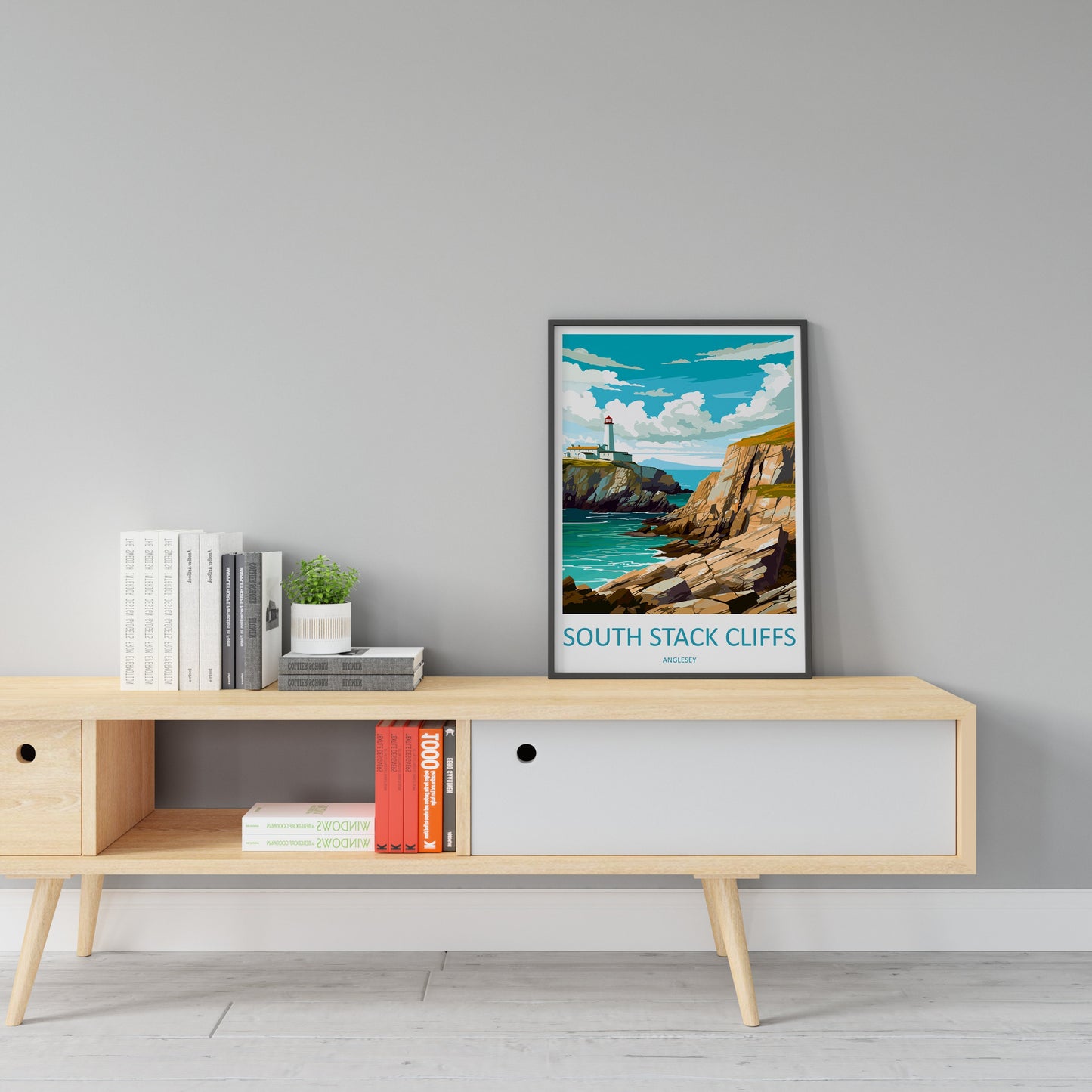 South Stack Cliffs Travel Print Wall Art South Stack Cliffs Wall Hanging Home Decor South Stack Cliffs Gift Art Lovers Wall Art Anglesey