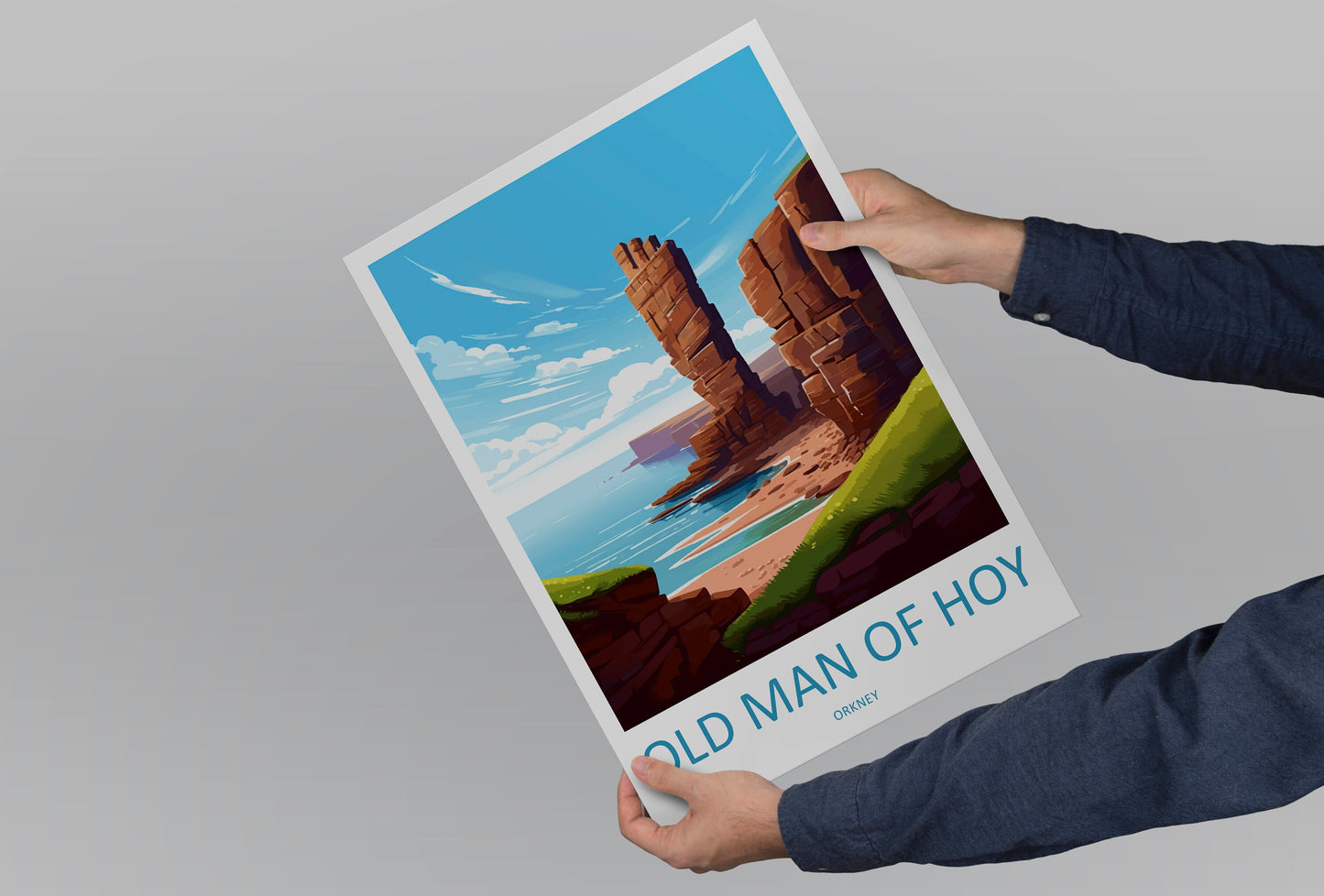 Old Man Of Hoy Print Old Man Of Hoy Home Decor Landscape Print Old Man Of Hoy Wall Art Scotland Enthusiast Gift Wall Hanging Old Man Of Hoy