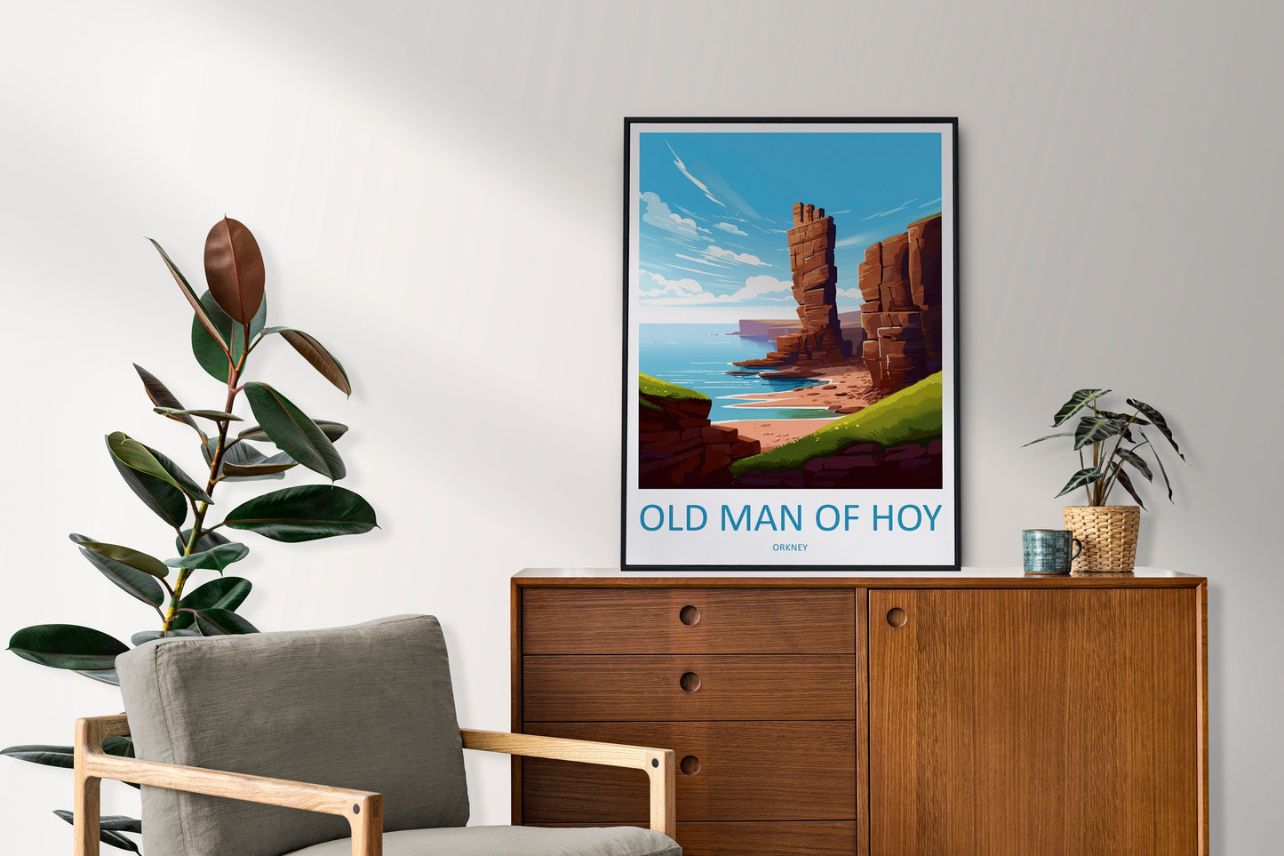 Old Man Of Hoy Print Old Man Of Hoy Home Decor Landscape Print Old Man Of Hoy Wall Art Scotland Enthusiast Gift Wall Hanging Old Man Of Hoy