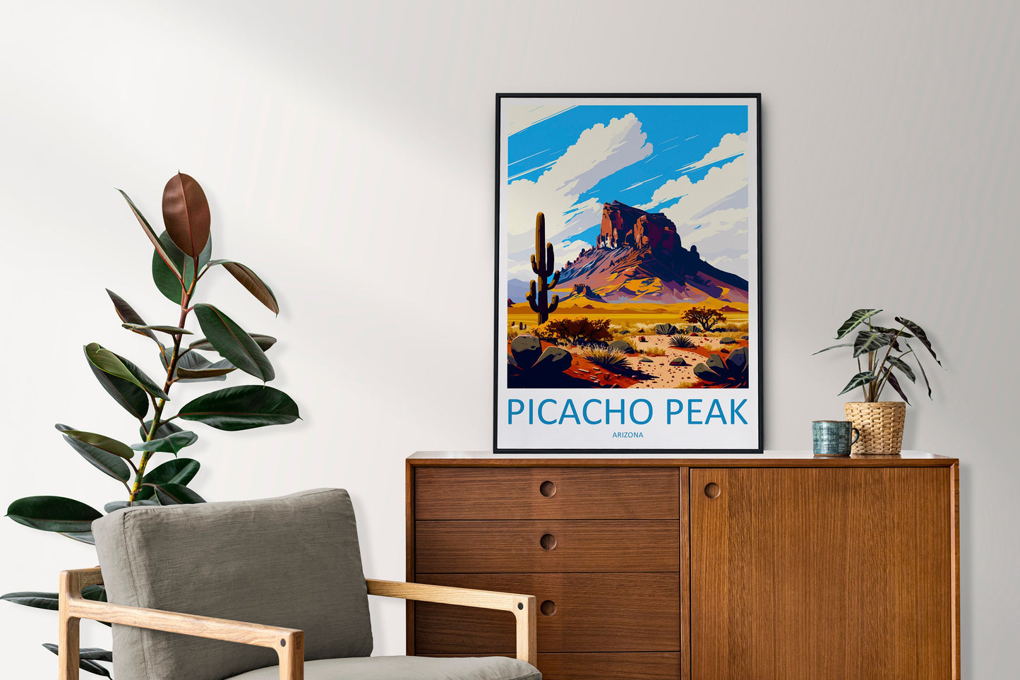 Picacho Peak Travel Print Wall Art Picacho Peak Wall Hanging Home Décor Picacho Peak Gift Art Lovers Arizona Art Lover Gift Arizona Travel