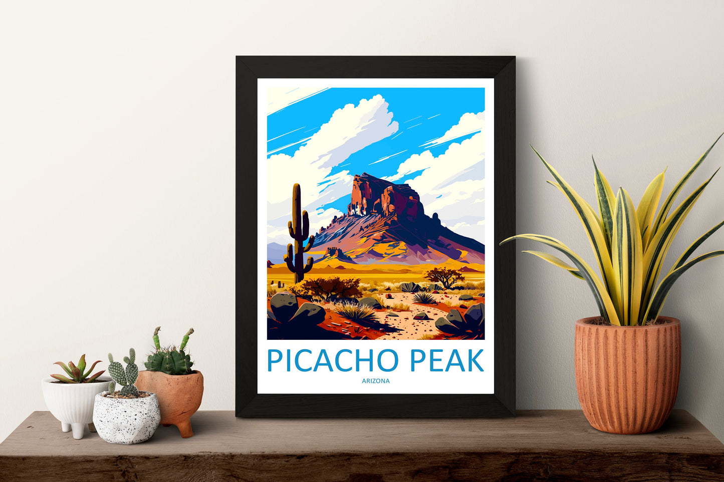 Picacho Peak Travel Print Wall Art Picacho Peak Wall Hanging Home Décor Picacho Peak Gift Art Lovers Arizona Art Lover Gift Arizona Travel