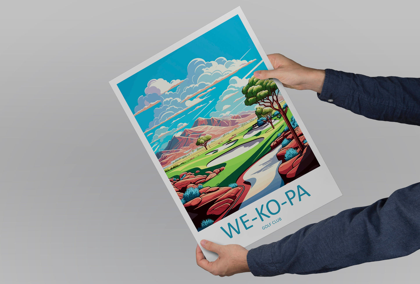 We Ko Pa Golf Club Travel Print Wall Art We Ko Pa Golf Club Wall Hanging Home Décor We Ko Pa Golf Club Gift Art Lovers Arizona Art