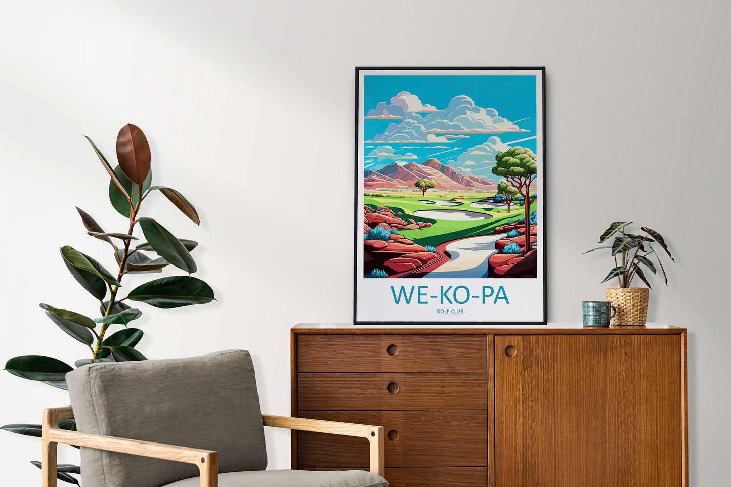 We Ko Pa Golf Club Travel Print Wall Art We Ko Pa Golf Club Wall Hanging Home Décor We Ko Pa Golf Club Gift Art Lovers Arizona Art