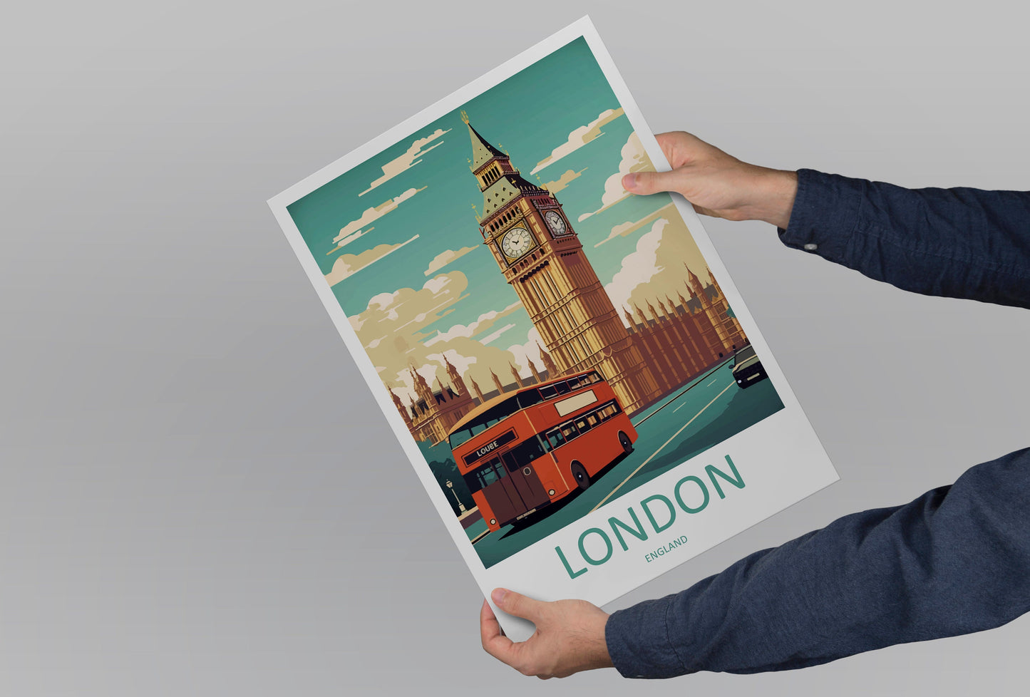 Big Ben Travel Print Wall Art Big Ben Wall Hanging Home Décor London Gift Art Lovers Big Ben Art Lover Gift Big Ben Travel Gift