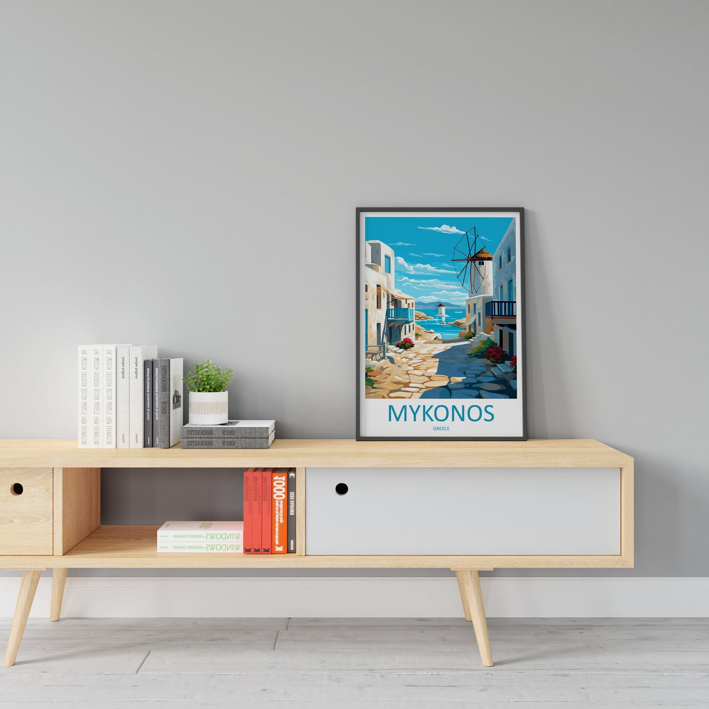 Mykonos Travel Print Wall Art Mykonos Greece Wall Hanging Home Decoration Mykonos Gift Art Lovers Wall Art Print Mykonos Greece Wall Poster