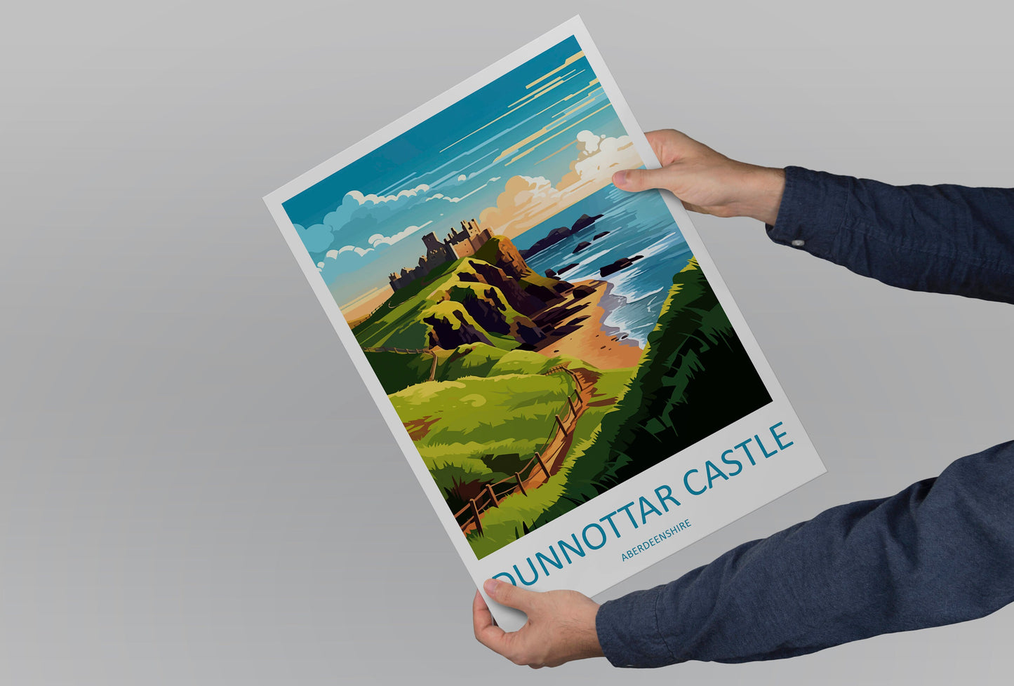 Dunnottar Castle Travel Print Wall Art Dunnottar Castle Wall Hanging Home Décor Dunnottar Castle Gift Art Lovers England Art Lover