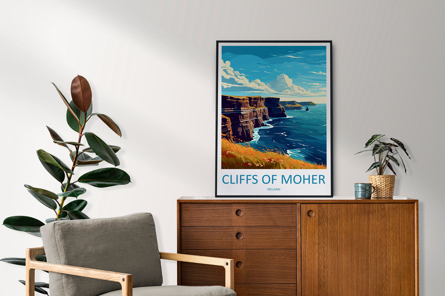 Cliffs of Moher Print Cliffs of Moher Home Décor Landscape Art Print Cliffs of Moher Wall Art for Ireland Enthusiast Gift Wall Hanging Art