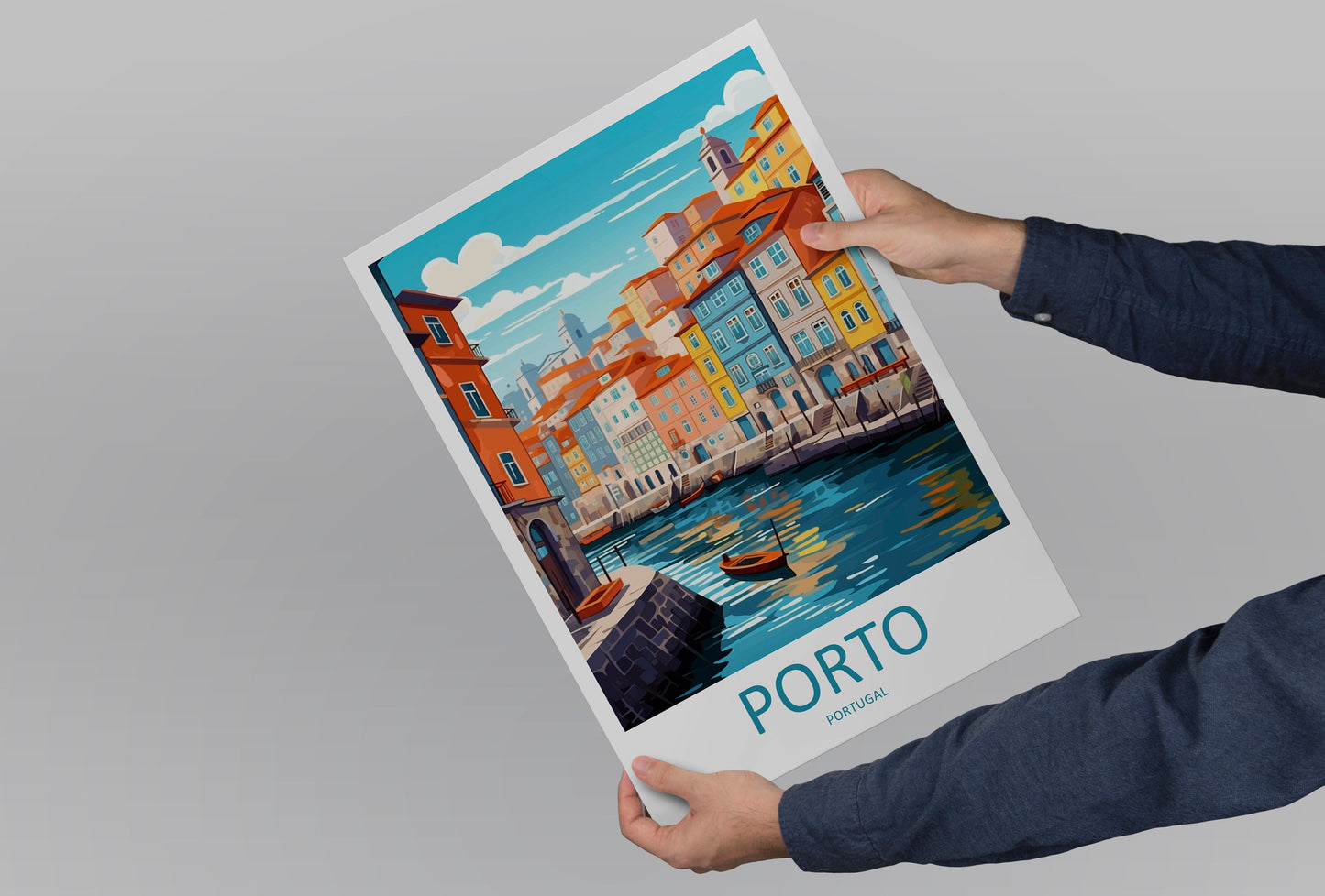 Porto Travel Print Wall Art Porto Wall Hanging Home Décor Porto Gift Art Lovers Portugal Art Lover Gift Porto Wall Décor Porto Travel Art