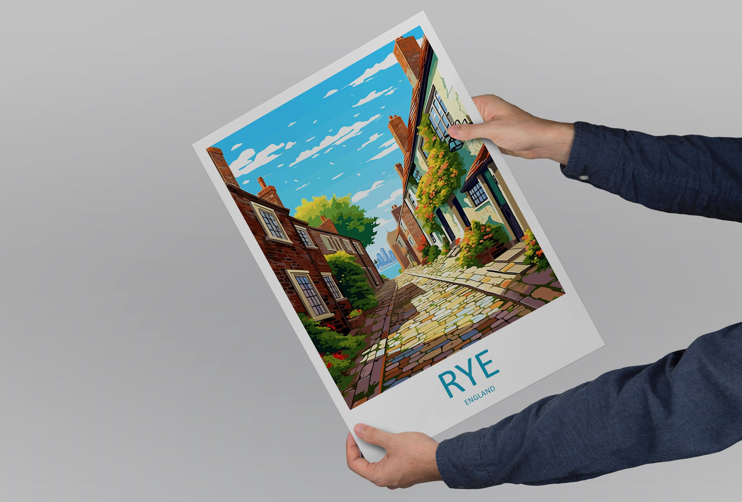 Rye Travel Print Wall Art Rye Wall Hanging Home Décor Rye Gift Art Lovers England Art Lover Gift Rye Wall Art Poster