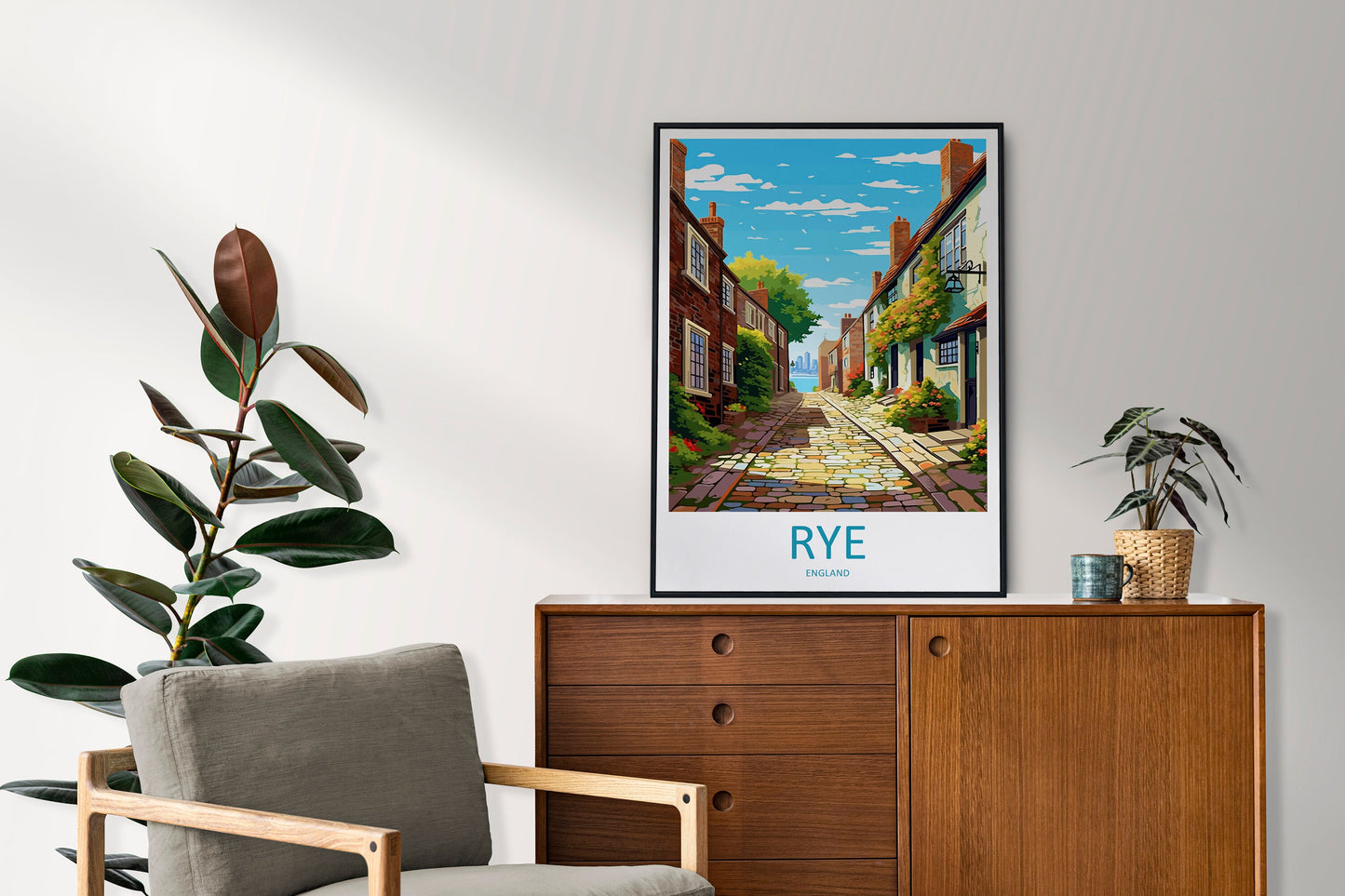 Rye Travel Print Wall Art Rye Wall Hanging Home Décor Rye Gift Art Lovers England Art Lover Gift Rye Wall Art Poster