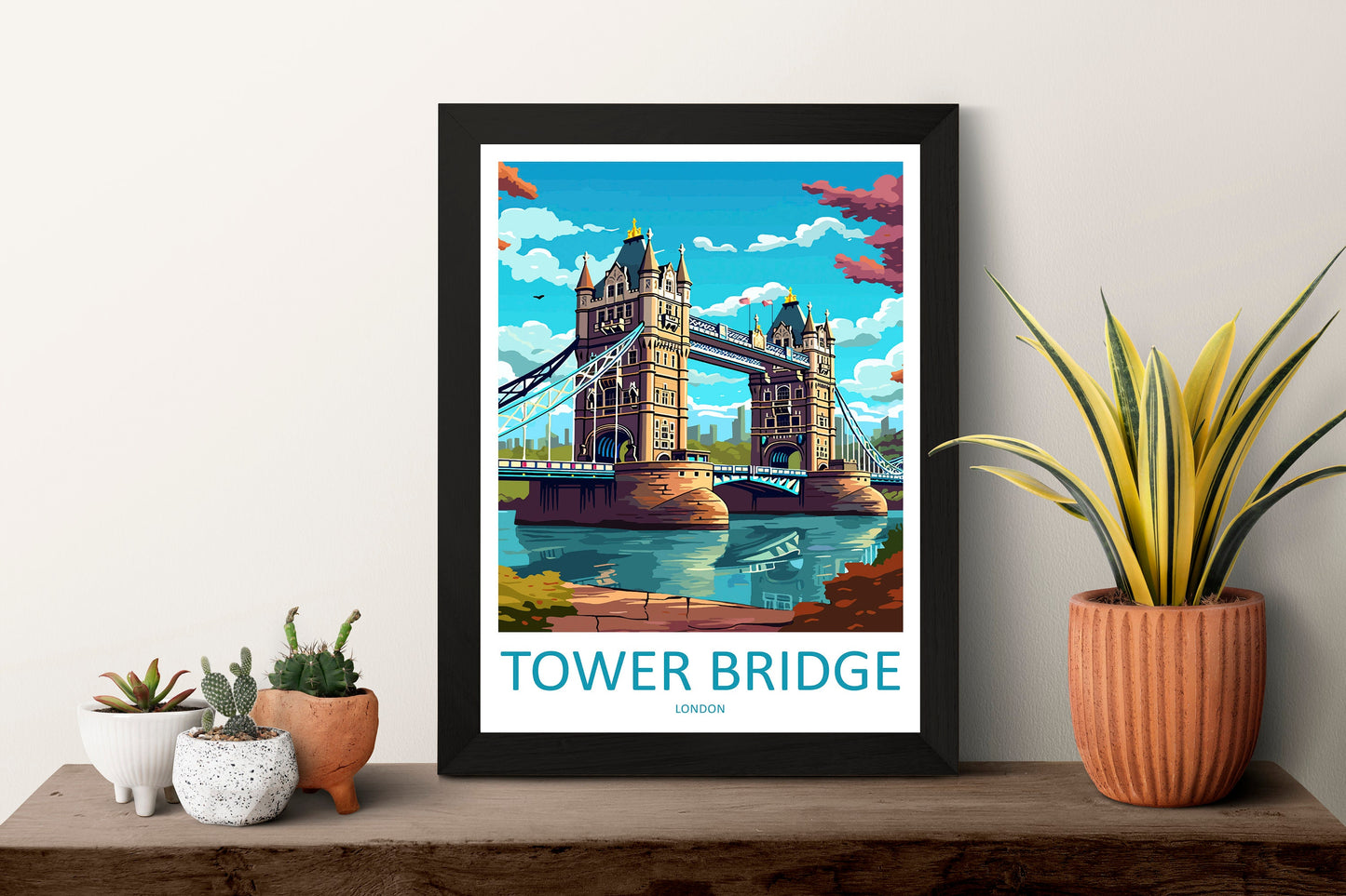 Tower Bridge Travel Print Wall Art Tower Bridge Wall Hanging Home Décor Tower Bridge Gift Art Lovers England Art Lover Gift
