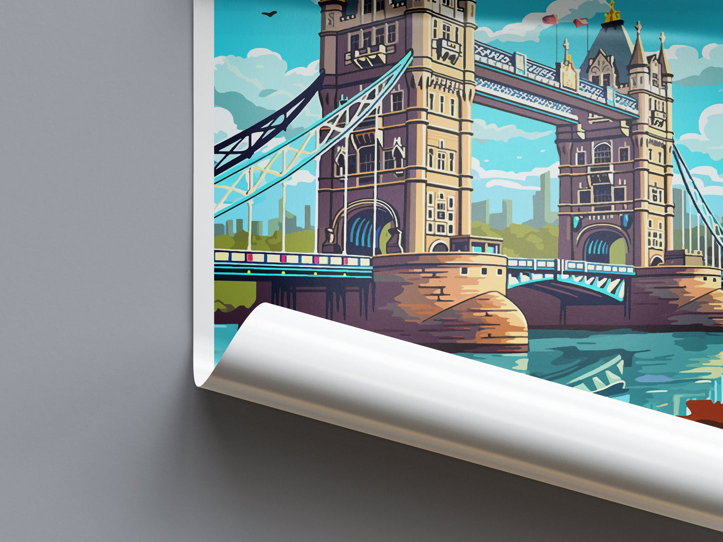 Tower Bridge Travel Print Wall Art Tower Bridge Wall Hanging Home Décor Tower Bridge Gift Art Lovers England Art Lover Gift