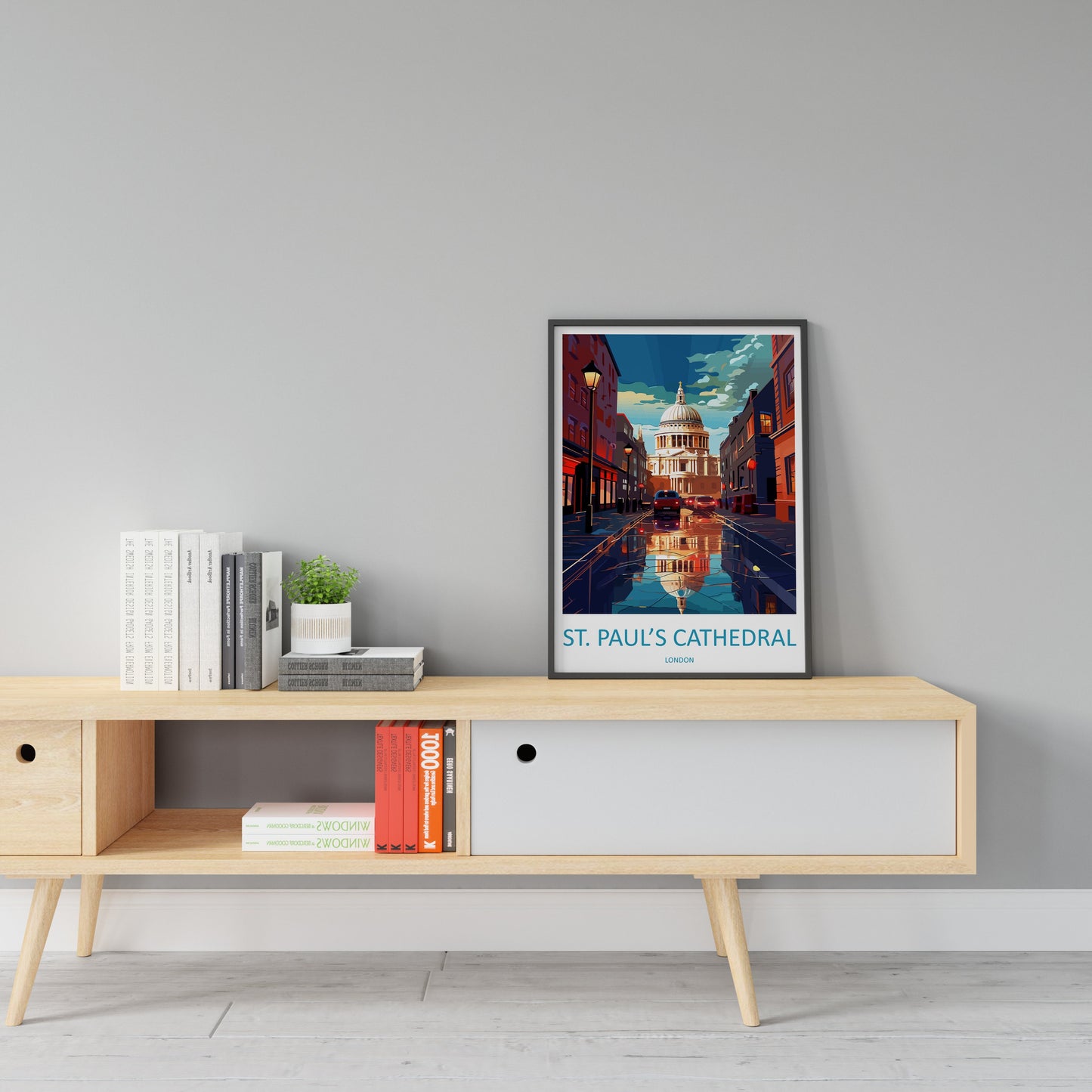 St. Paul's Cathedral Travel Print Wall Art St. Paul's Cathedral Wall Hanging Home Décor St. Paul's Cathedral Gift Art Lovers London England