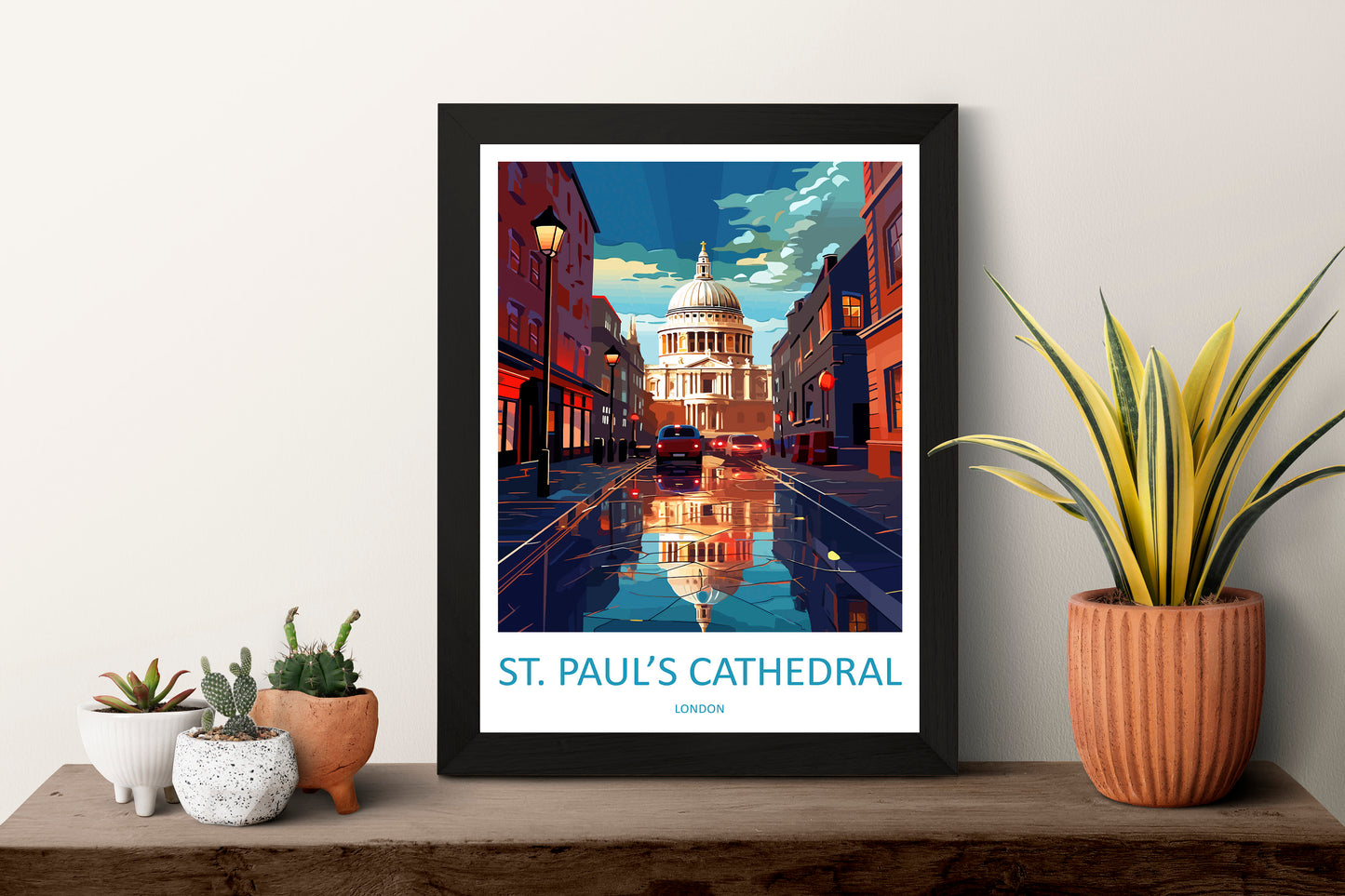 St. Paul's Cathedral Travel Print Wall Art St. Paul's Cathedral Wall Hanging Home Décor St. Paul's Cathedral Gift Art Lovers London England