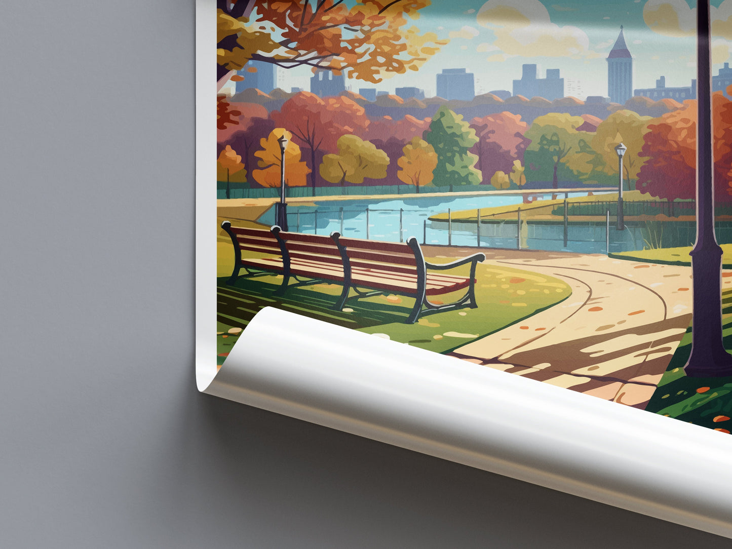 Hyde Park Travel Print Wall Art Hyde Park Wall Hanging Home Décor Hyde Park Gift Art Lovers London England Art Lover Gift