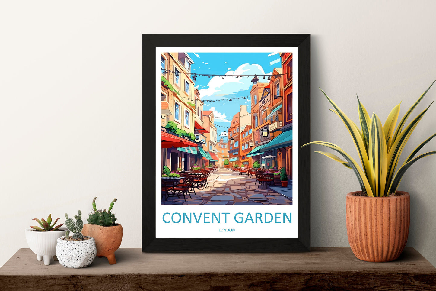 Covent Garden Travel Print Wall Art Covent Garden Wall Hanging Home Décor Covent Garden Gift Art Lovers London England Art Lover Gift