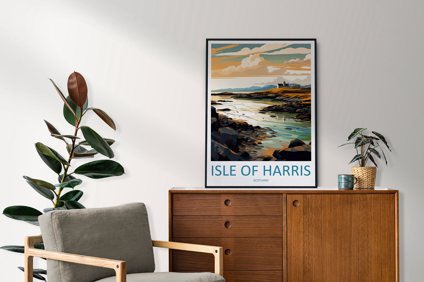 Isle Of Harris Travel Print Wall Art Isle Of Harris Wall Hanging Home Décor Isle Of Harris Gift Art Lovers Scotland Art Lover Gift Isle Art