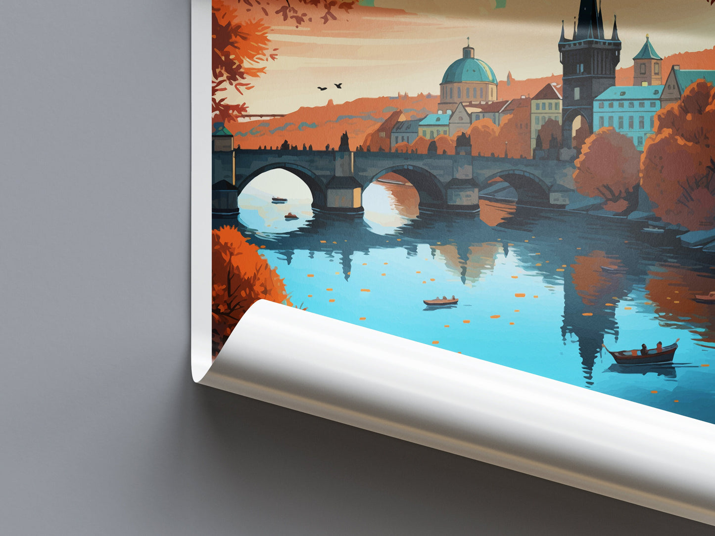 Prague Travel Print Wall Art Prague Wall Hanging Home Décor Prague Gift Art Lovers Czech Republic Art Lover Gift Prague Art Decor