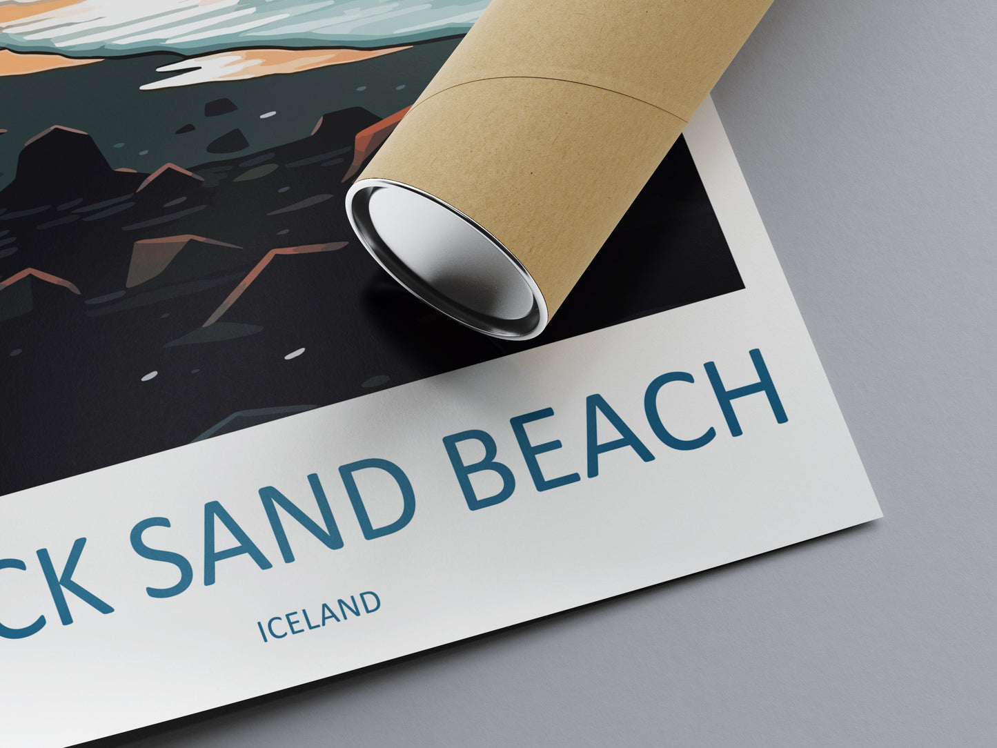 Black Sand Beach Travel Print Wall Art Black Sand Beach Wall Hanging Home Décor Black Sand Beach Gift Art Lovers Iceland Art Lover Gift