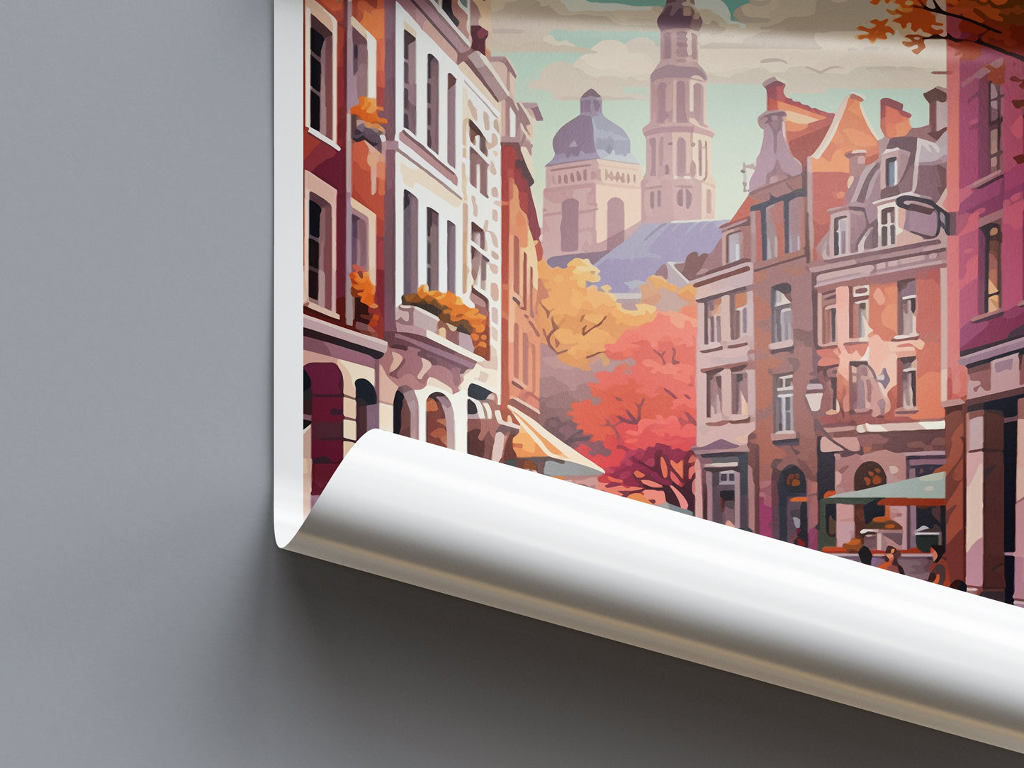 Brussels Travel Print Wall Art Brussels Wall Hanging Home Décor Brussels Gift Art Lovers Belgium Art Lover Gift Brussels Wall Décor