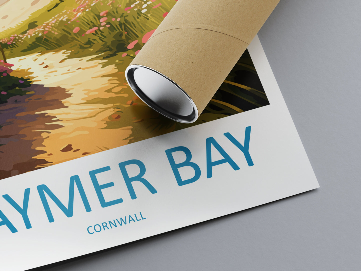 Daymer Bay Travel Print Wall Art Daymer Bay Wall Hanging Home Décor Daymer Bay Gift Art Lovers Cornwall Art Lover Gift Daymer Bay Art Poster