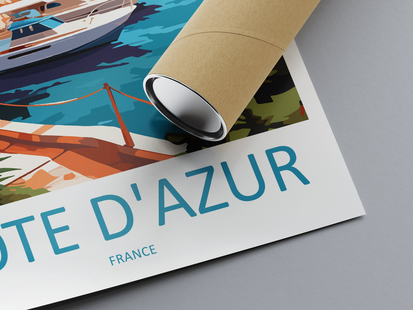 Cote D'azur Travel Print Wall Art Cote D'azur Wall Hanging Home Decor Cote D'azur France Gift Art Lovers Wall Art Print Art Cote D'azur