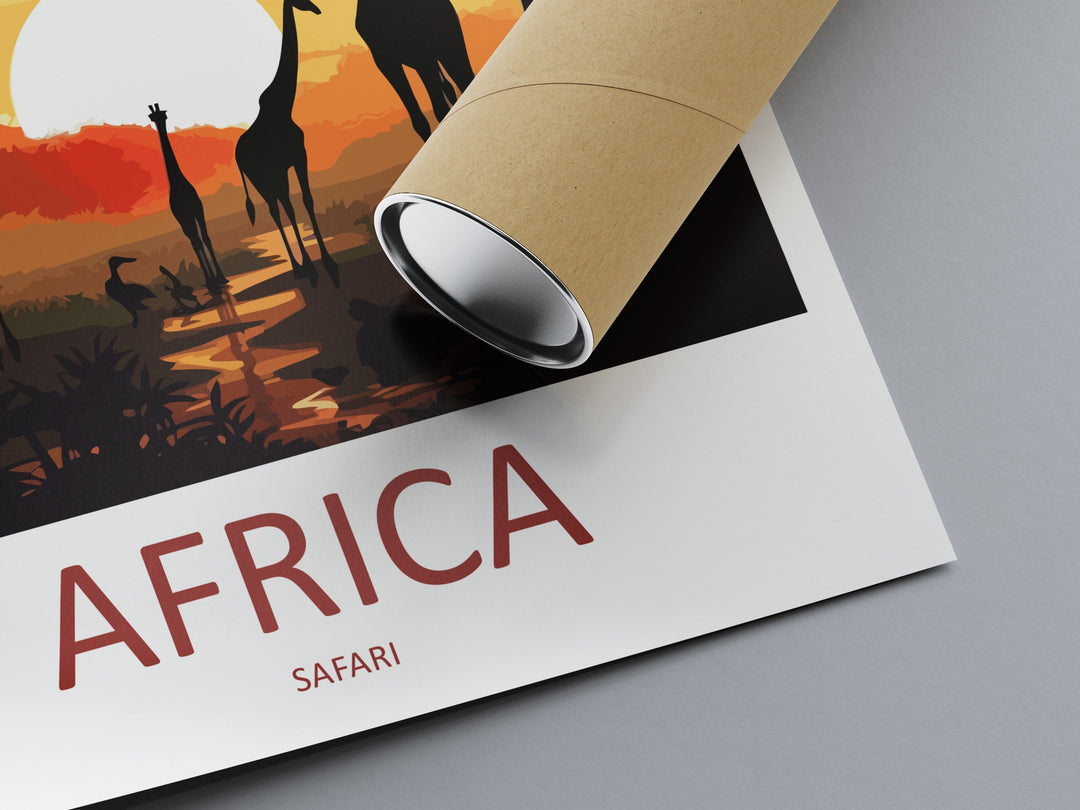 Africa Travel Print Wall Art Africa Wall Hanging Home Décor Africa Gift Art Lovers Africa Art Print Africa Wall Décor Art