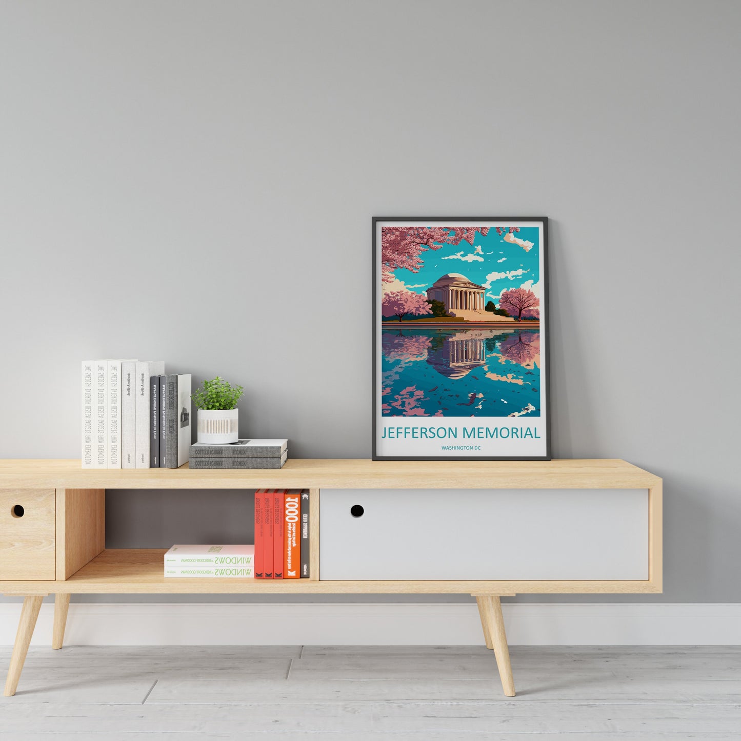 Jefferson Memorial Travel Print Wall Art Jefferson MemorialWall Hanging Home Décor Jefferson Memorial Gift Art Washington DC Art