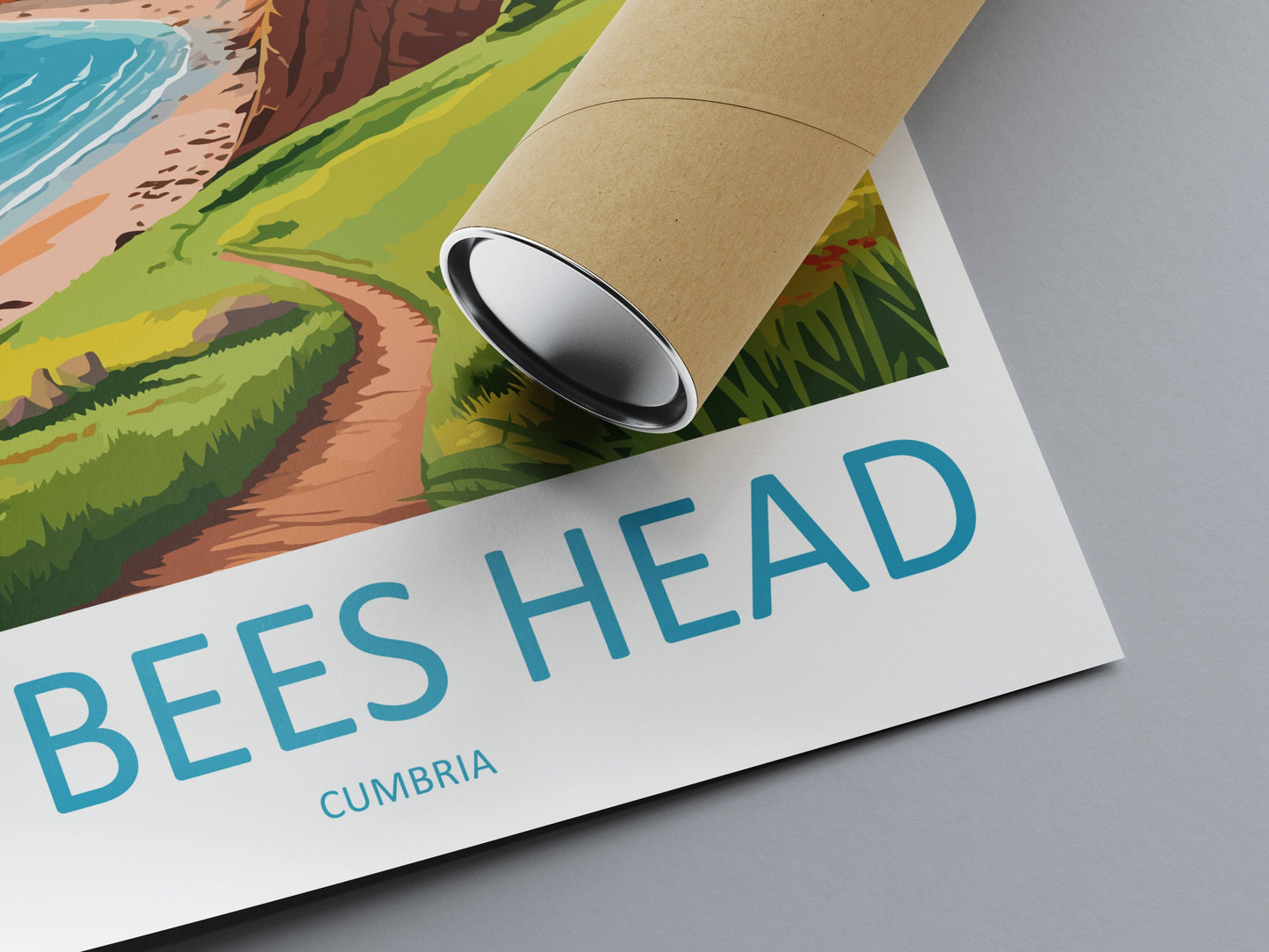 St Bees Head Travel Print Wall Art St Bees Head Wall Hanging Home Décor St Bees Head Gift Art Lovers Cumbria Art Lover Gift St Bees Head