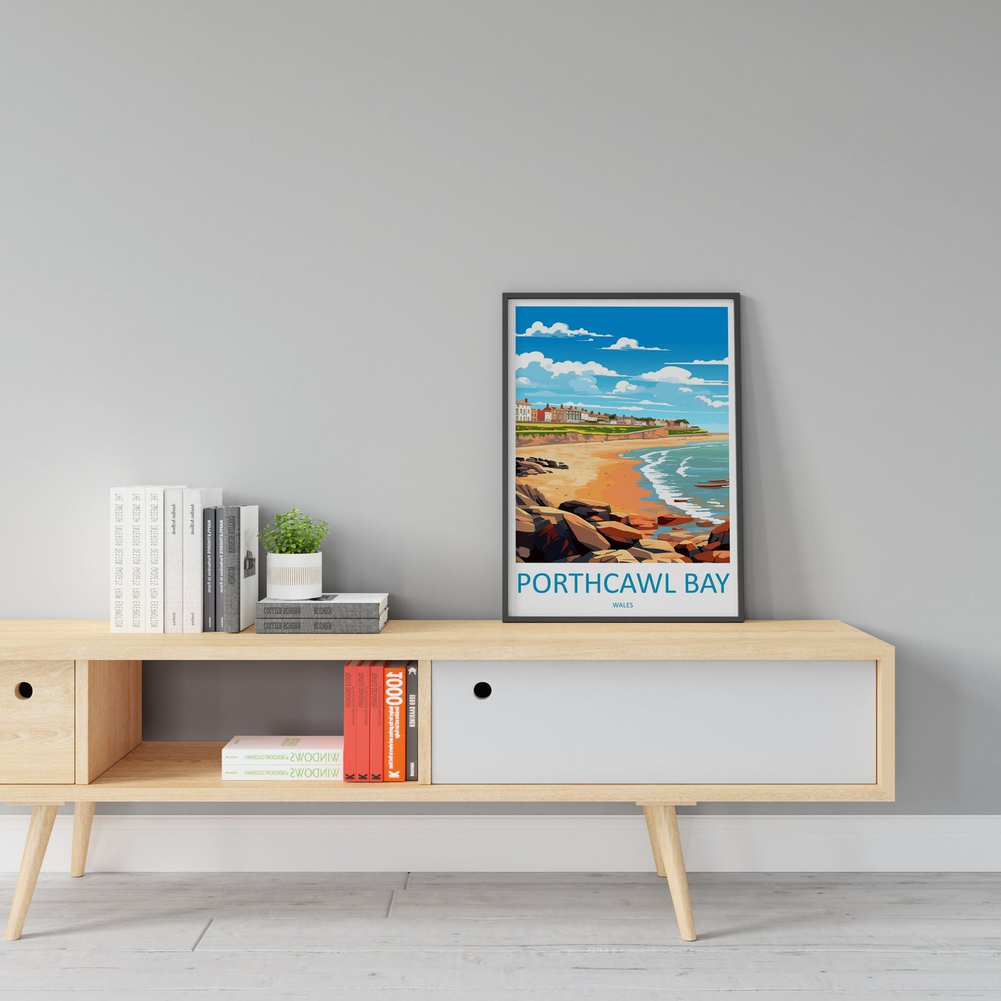Porthcawl Bay Print Porthcawl Bay Home Decor Landscape Art Print Porthcawl Bay Wall Nature Enthusiast Gift Wall Hanging Porthcawl Bay